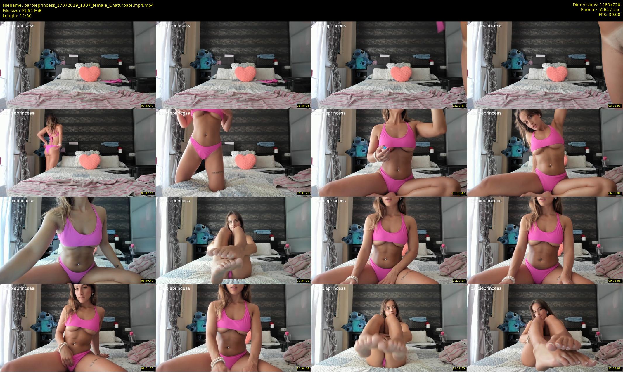 barbieprincess — 13 minute Chaturbate female cam show recording, 720p, Jul 17, 2019