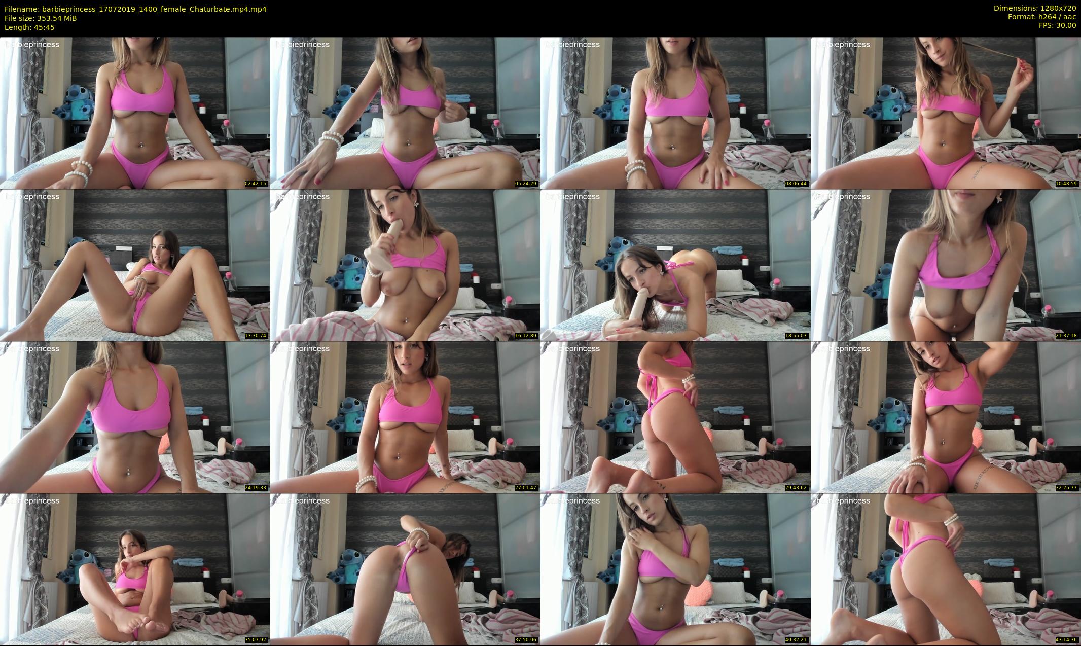 barbieprincess — 46 minute Chaturbate female cam show recording, 720p, Jul 17, 2019