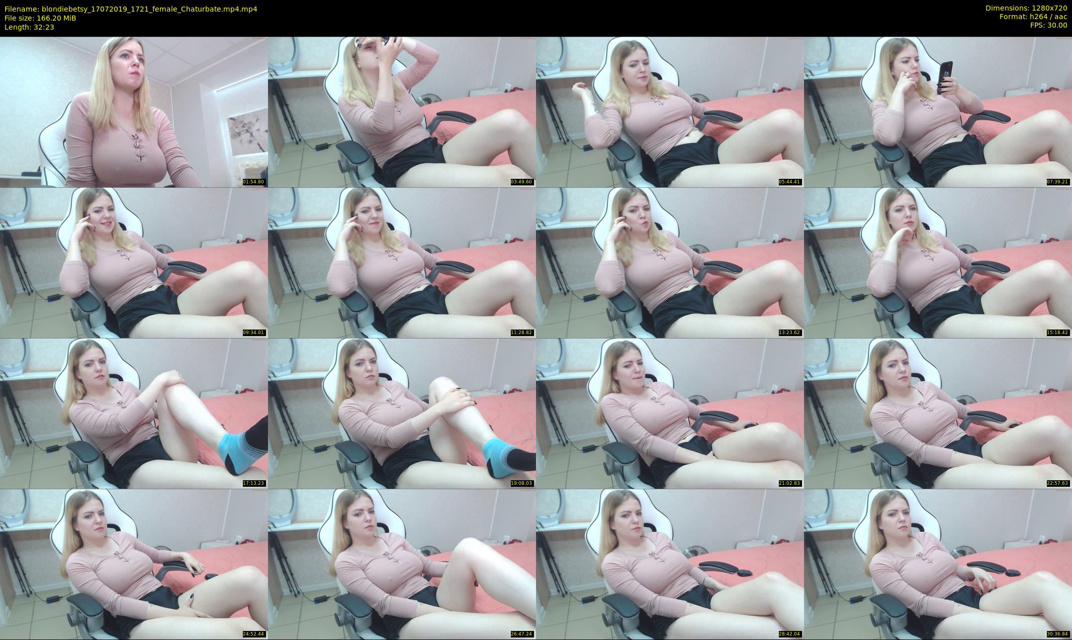 blondiebetsy — 33 minute Chaturbate female cam show recording, 720p, Jul 17, 2019