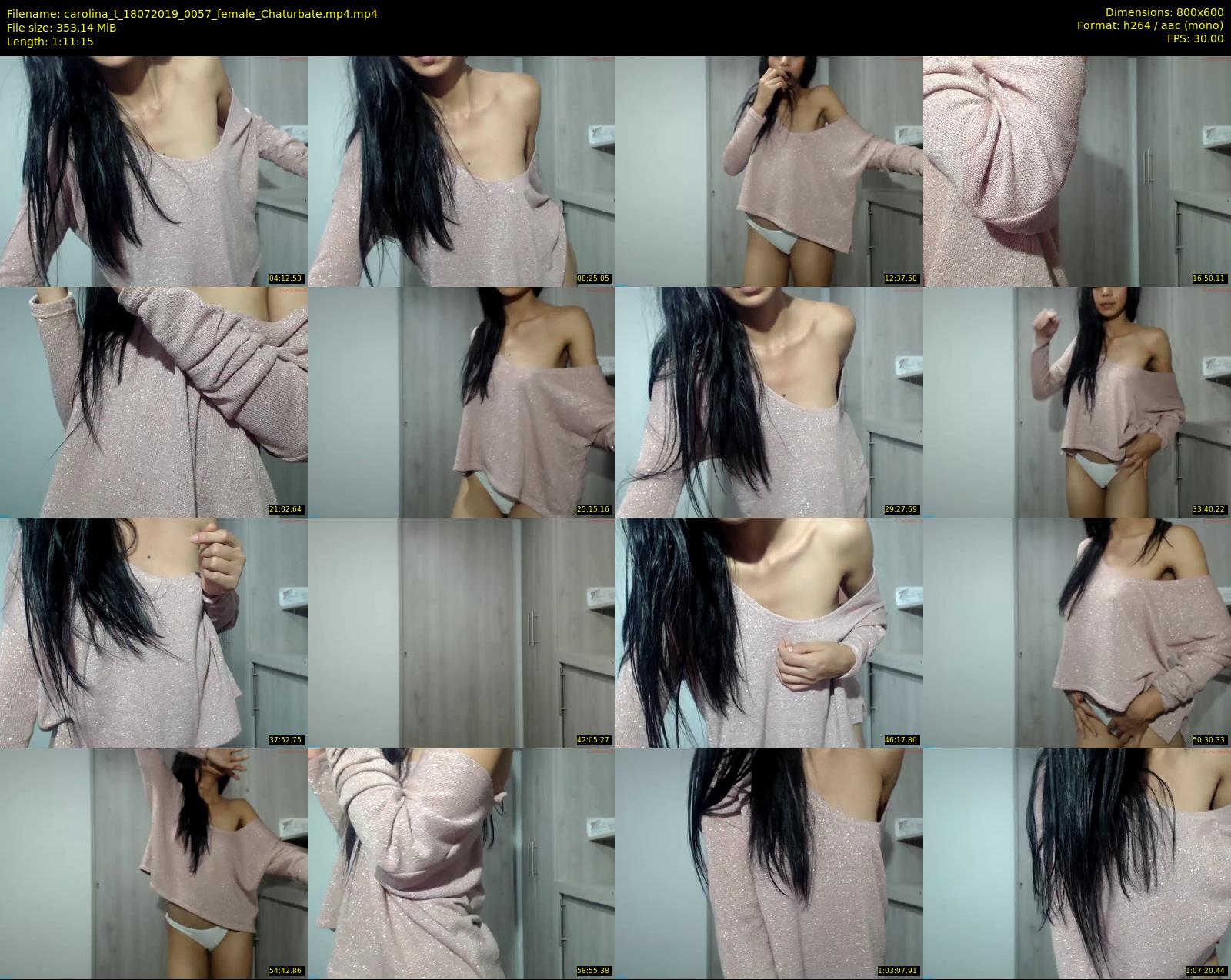 carolina_t — 72 minute Chaturbate female cam show recording, 480p, Jul 18, 2019