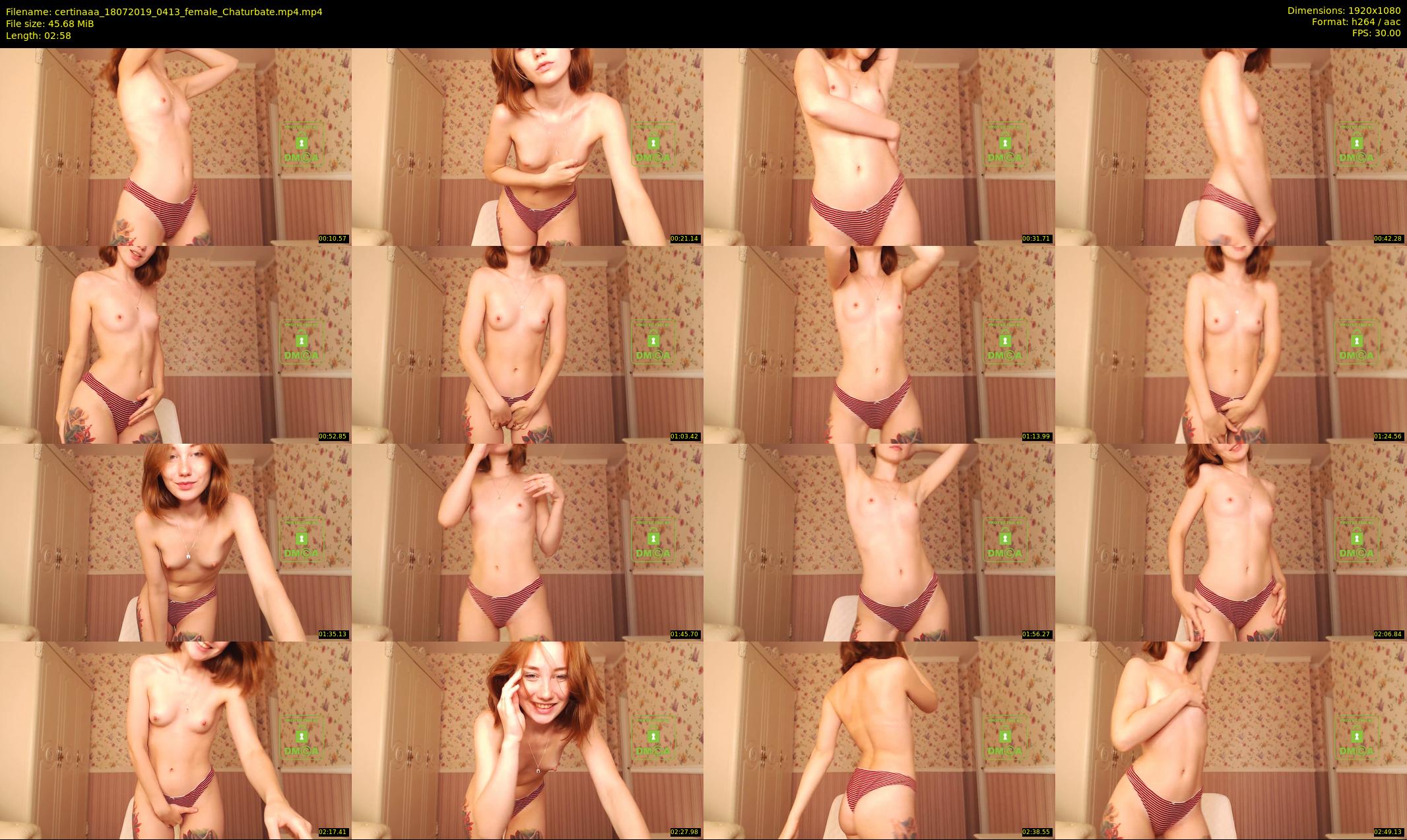 certinaaa — 3 minute Chaturbate female cam show recording, 1080p, Jul 18, 2019