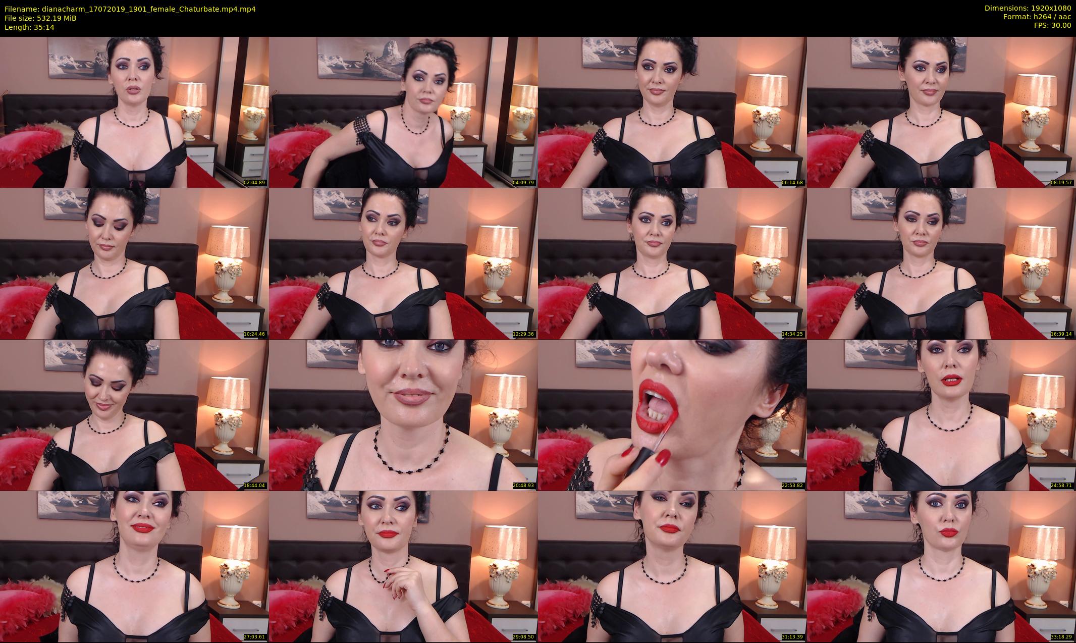 dianacharm — 36 minute Chaturbate female cam show recording, 1080p, Jul 17, 2019