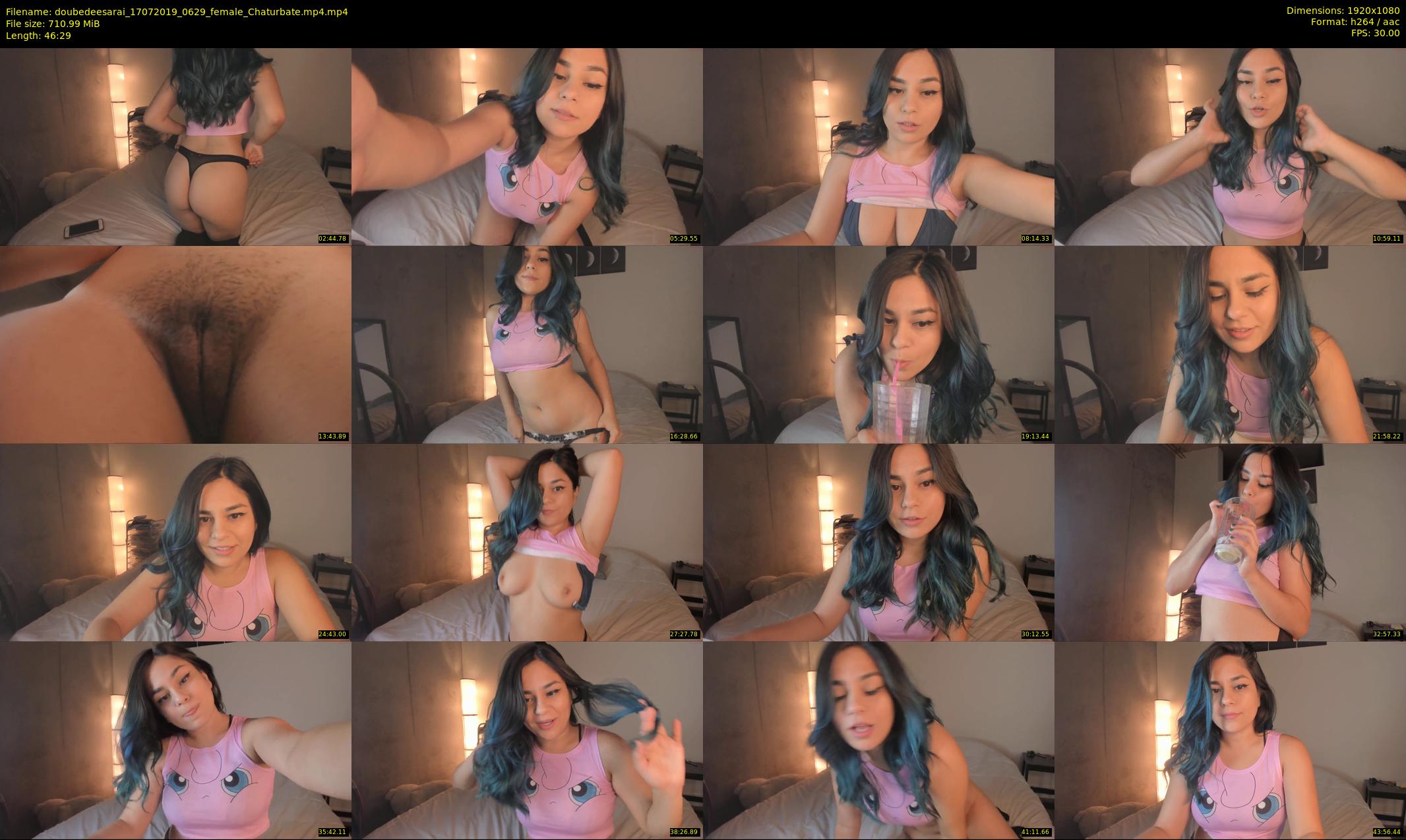 doubedeesarai — 47 minute Chaturbate female cam show recording, 1080p, Jul 17, 2019