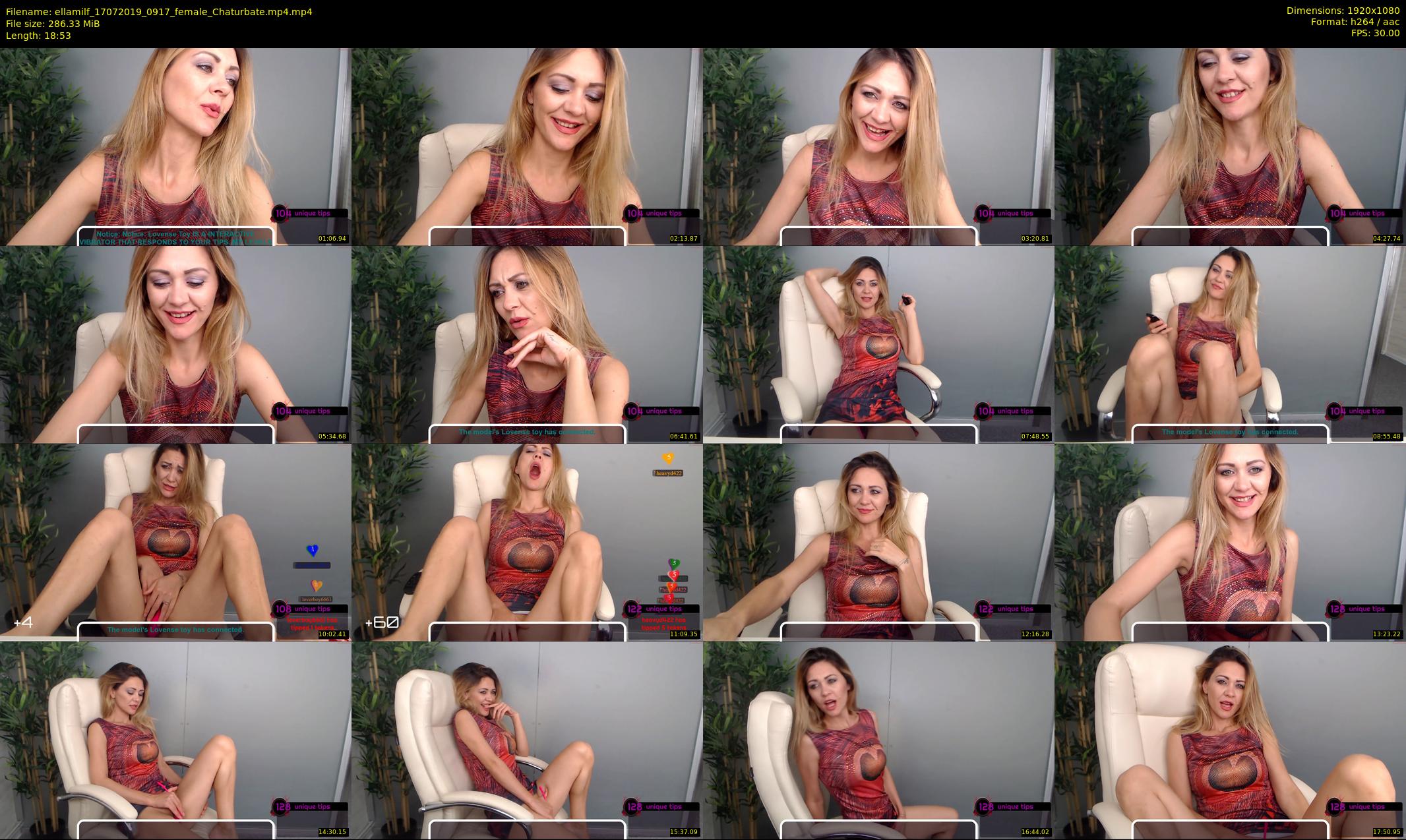 ellamilf — 19 minute Chaturbate female cam show recording, 1080p, Jul 17, 2019