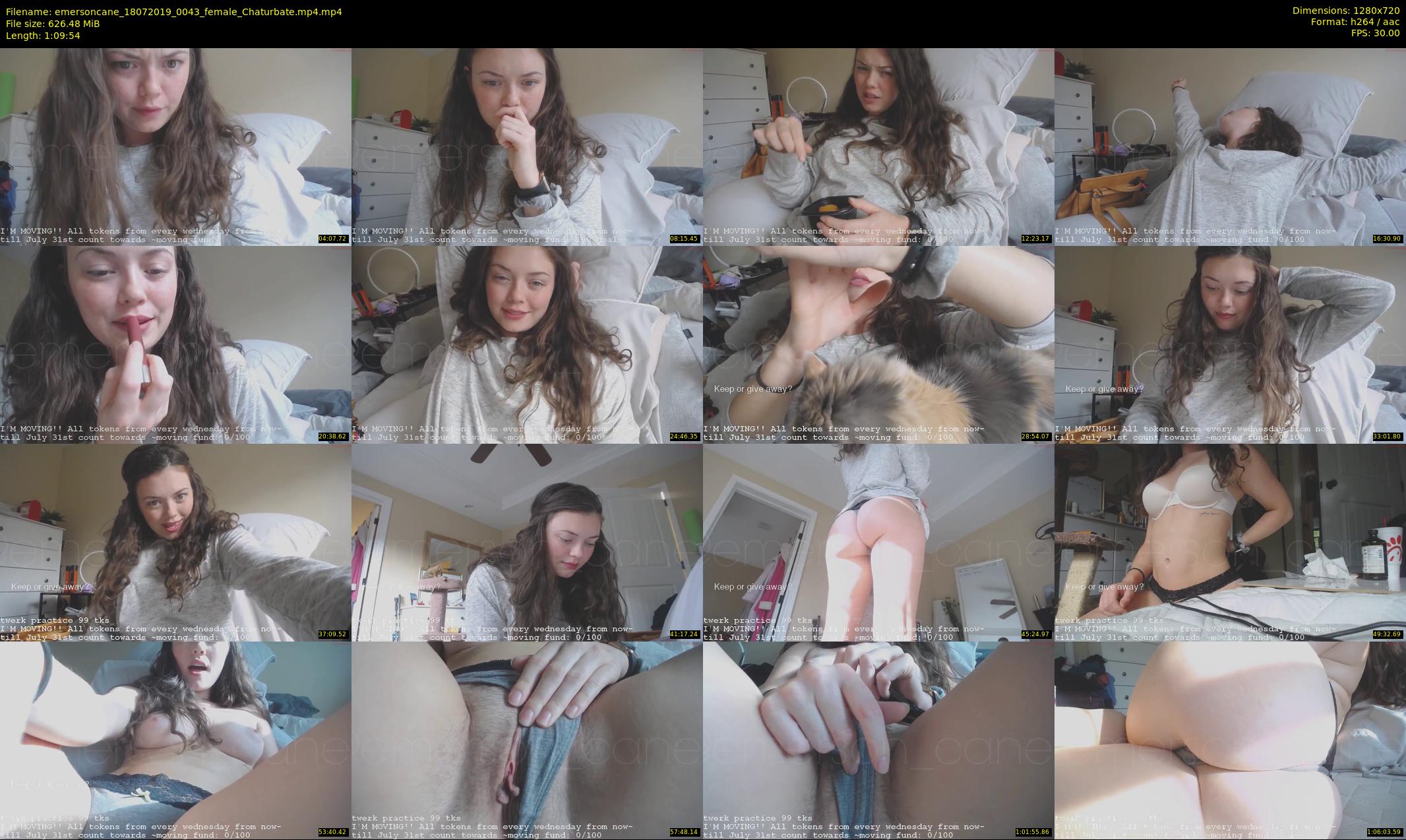 emersoncane — 70 minute Chaturbate female cam show recording, 720p, Jul 18, 2019
