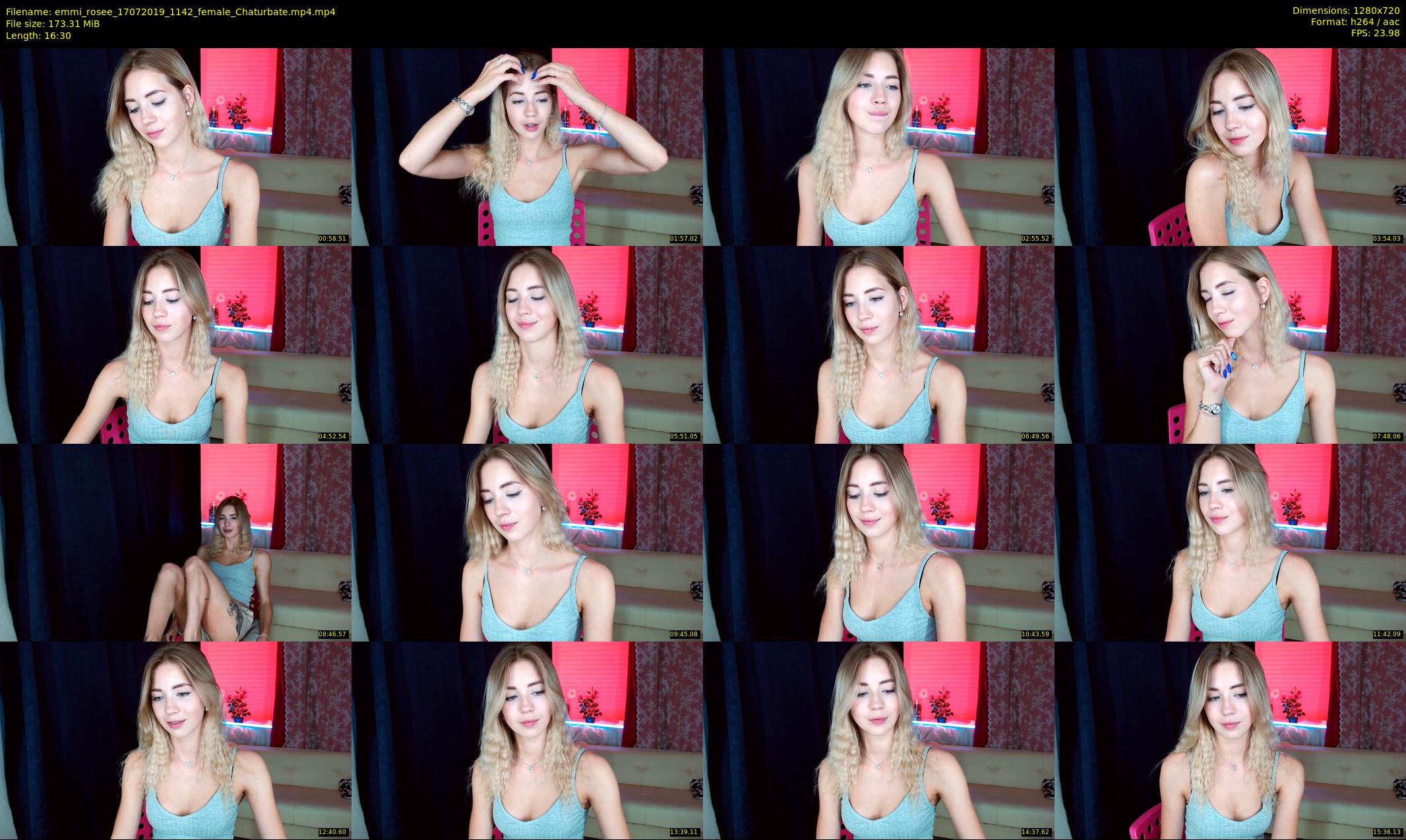 emmi_rosee — 17 minute Chaturbate female cam show recording, 720p, Jul 17, 2019