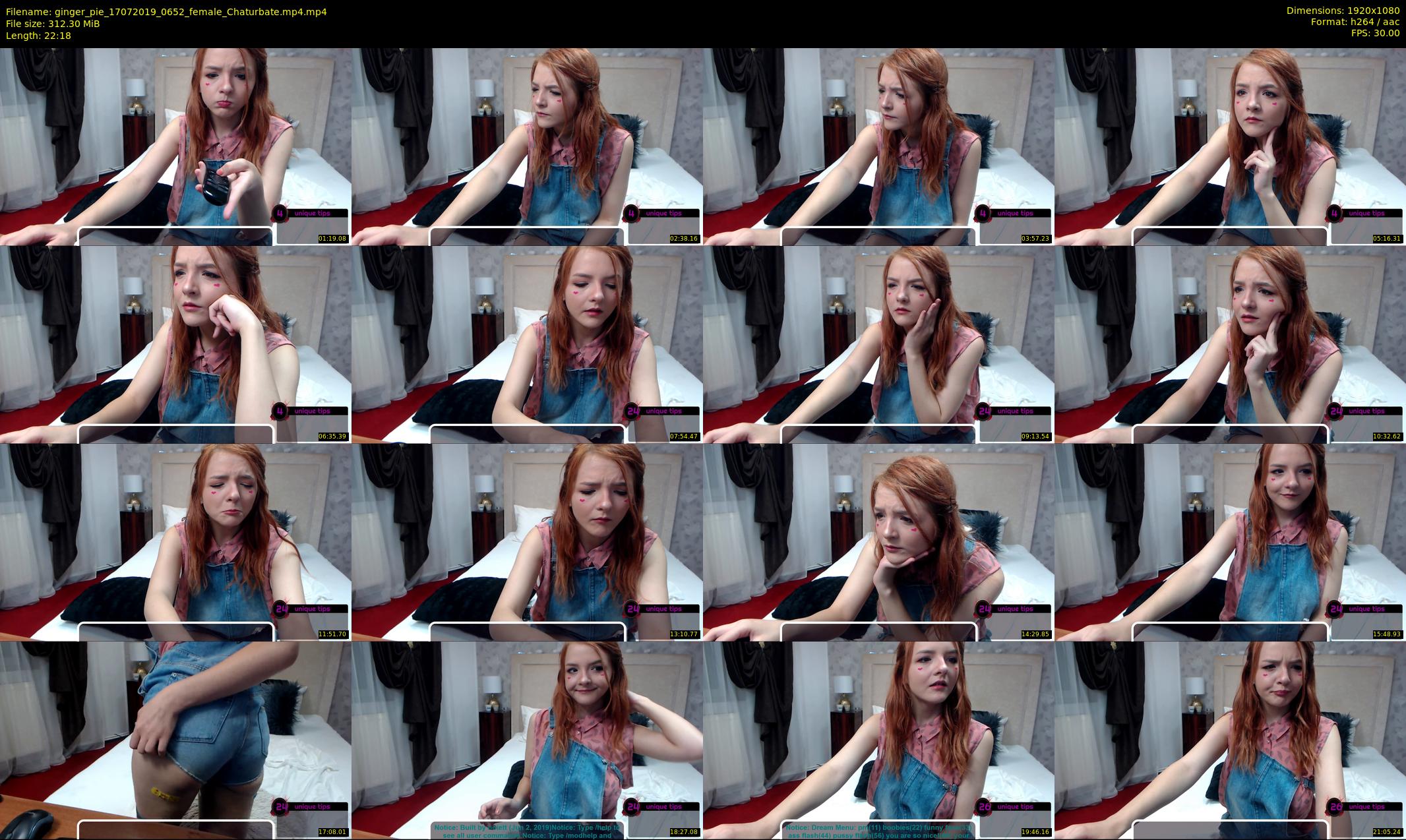 ginger_pie — 23 minute Chaturbate female cam show recording, 1080p, Jul 17, 2019