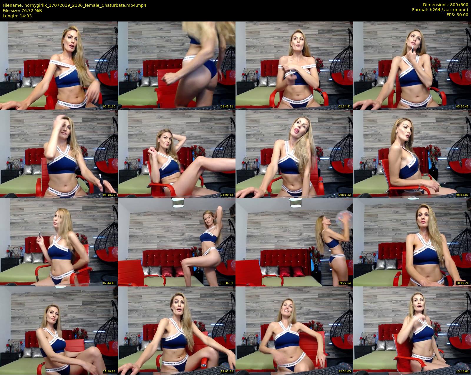 hornygirllx — 15 minute Chaturbate female cam show recording, 480p, Jul 17, 2019