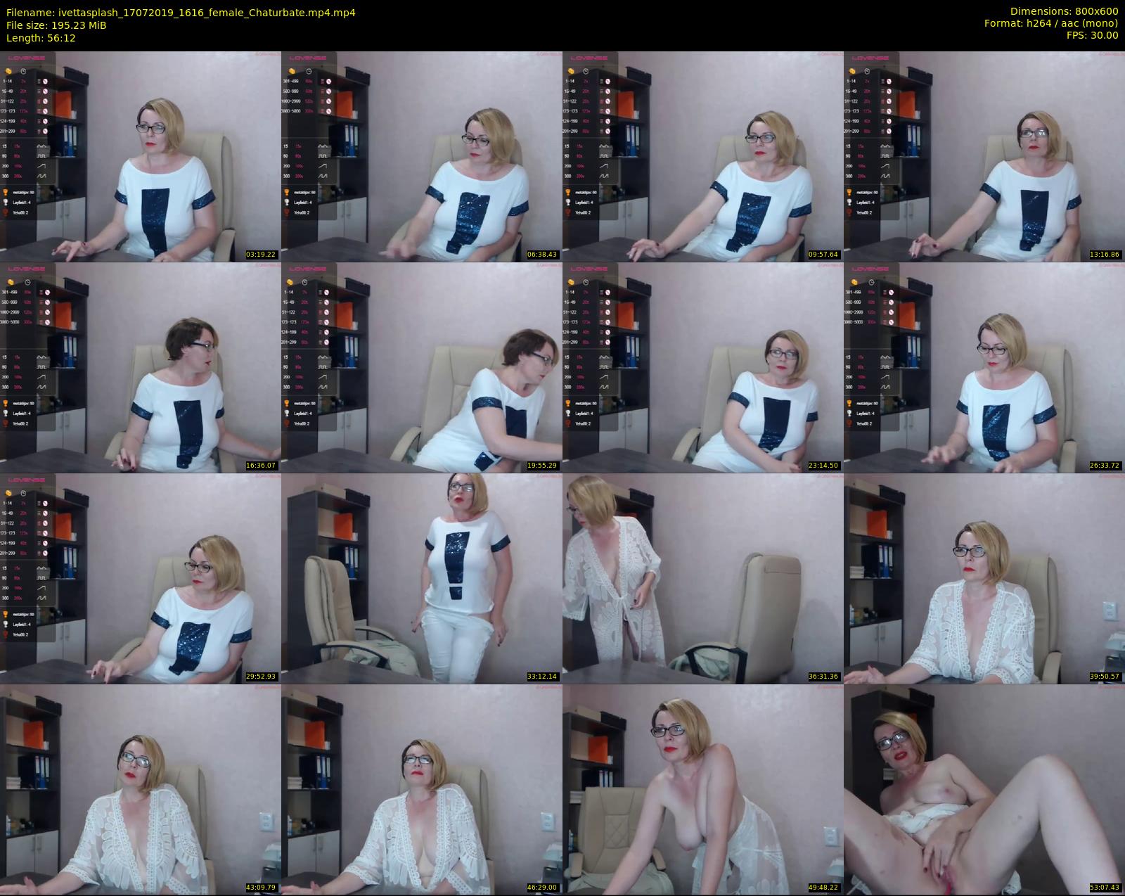 ivettasplash — 57 minute Chaturbate female cam show recording, 480p, Jul 17, 2019
