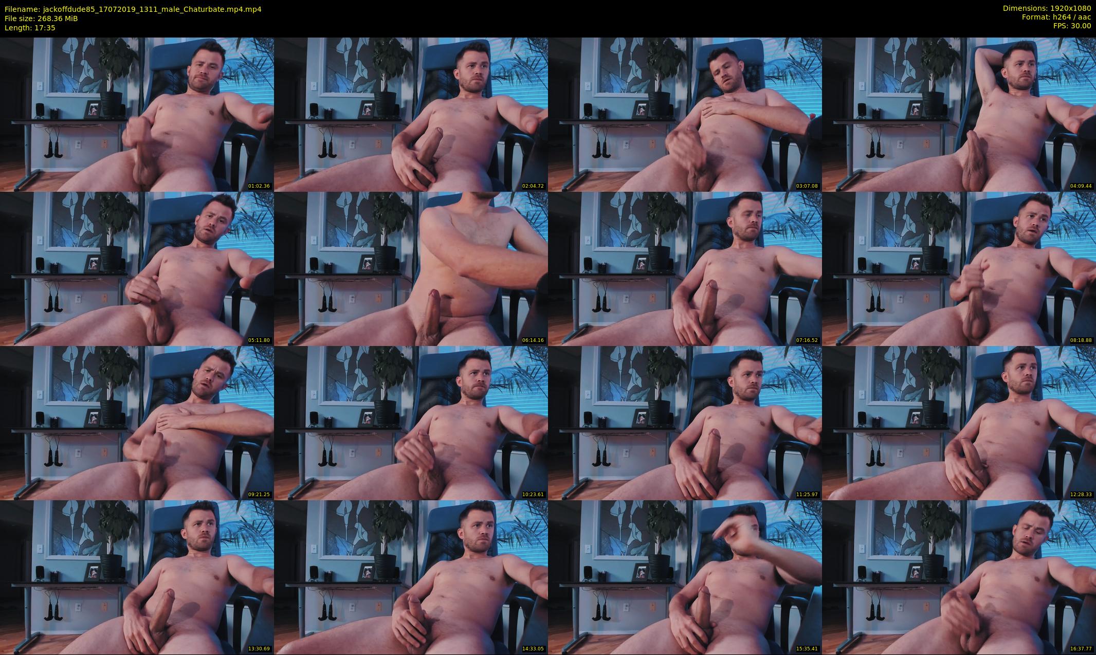 jackoffdude85 — 18 minute Chaturbate male cam show recording, 1080p, Jul 17, 2019