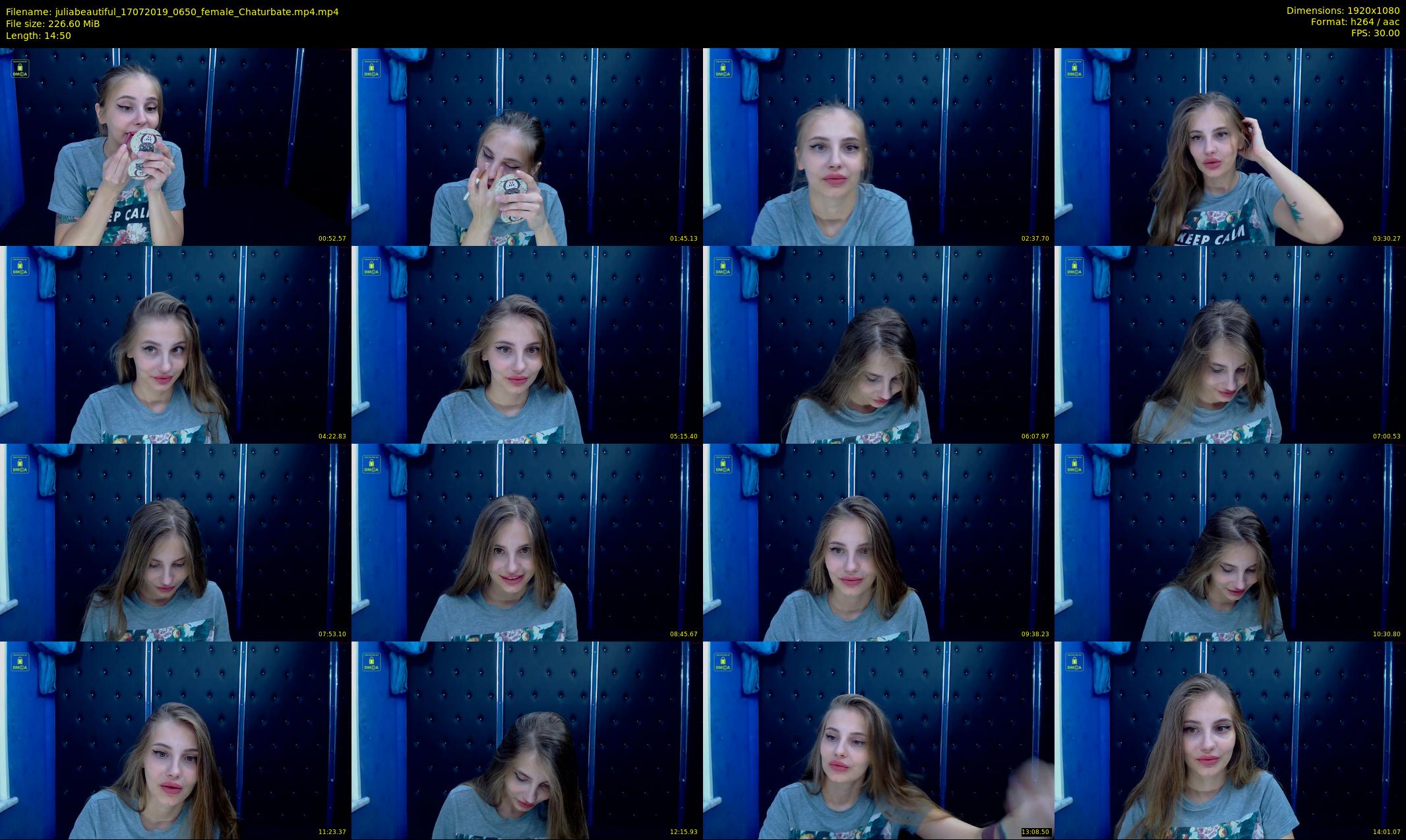 juliabeautiful — 15 minute Chaturbate female cam show recording, 1080p, Jul 17, 2019