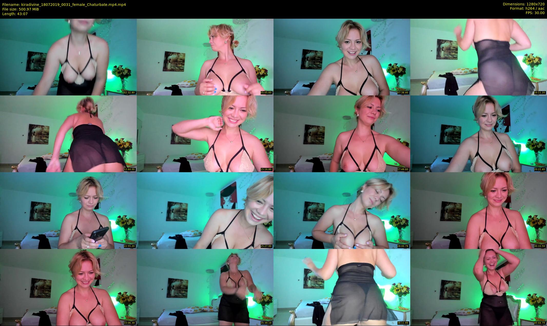 kiradivine — 44 minute Chaturbate female cam show recording, 720p, Jul 18, 2019