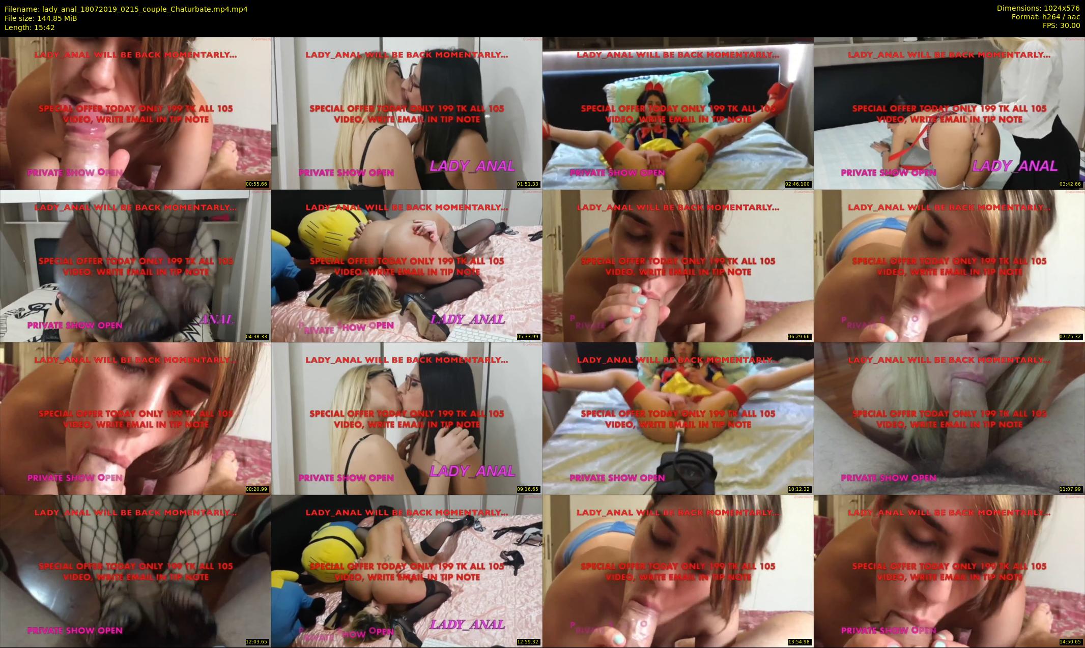 lady_anal — 16 minute Chaturbate female cam show recording, 480p, Jul 18, 2019