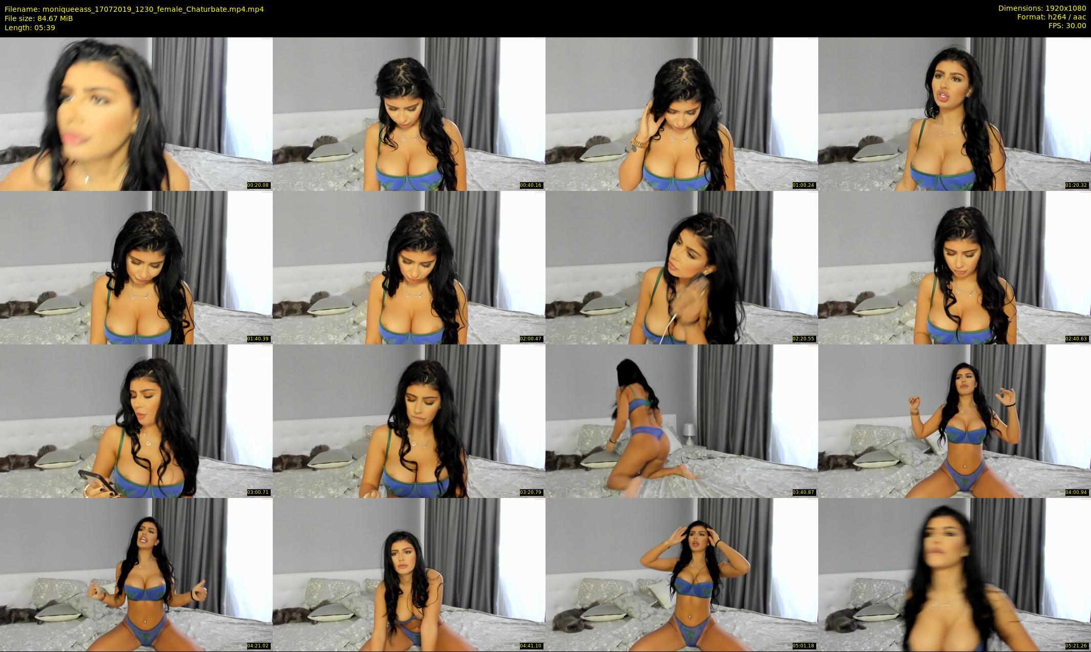 moniqueeass — 6 minute Chaturbate female cam show recording, 1080p, Jul 17, 2019