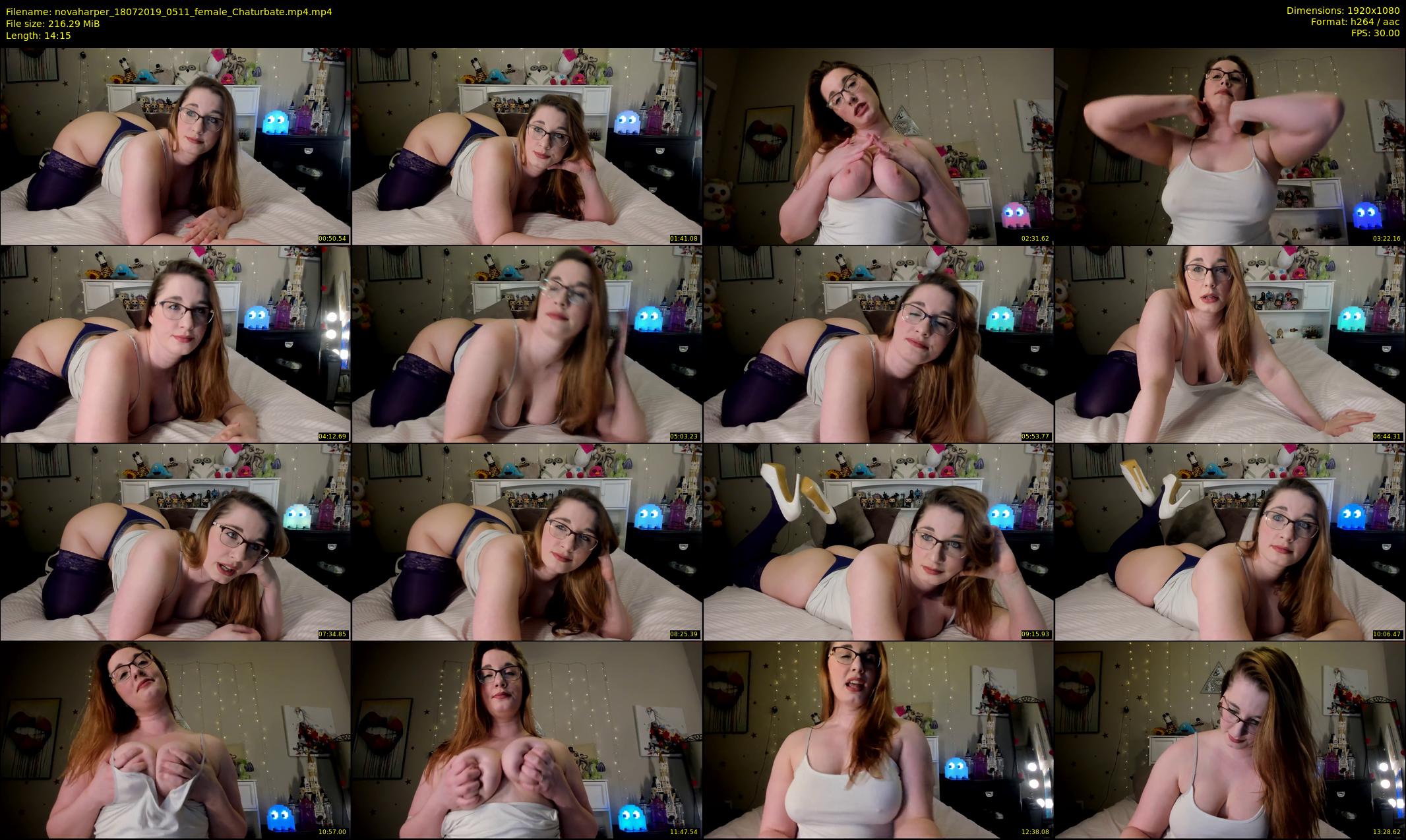 novaharper — 15 minute Chaturbate female cam show recording, 1080p, Jul 18, 2019