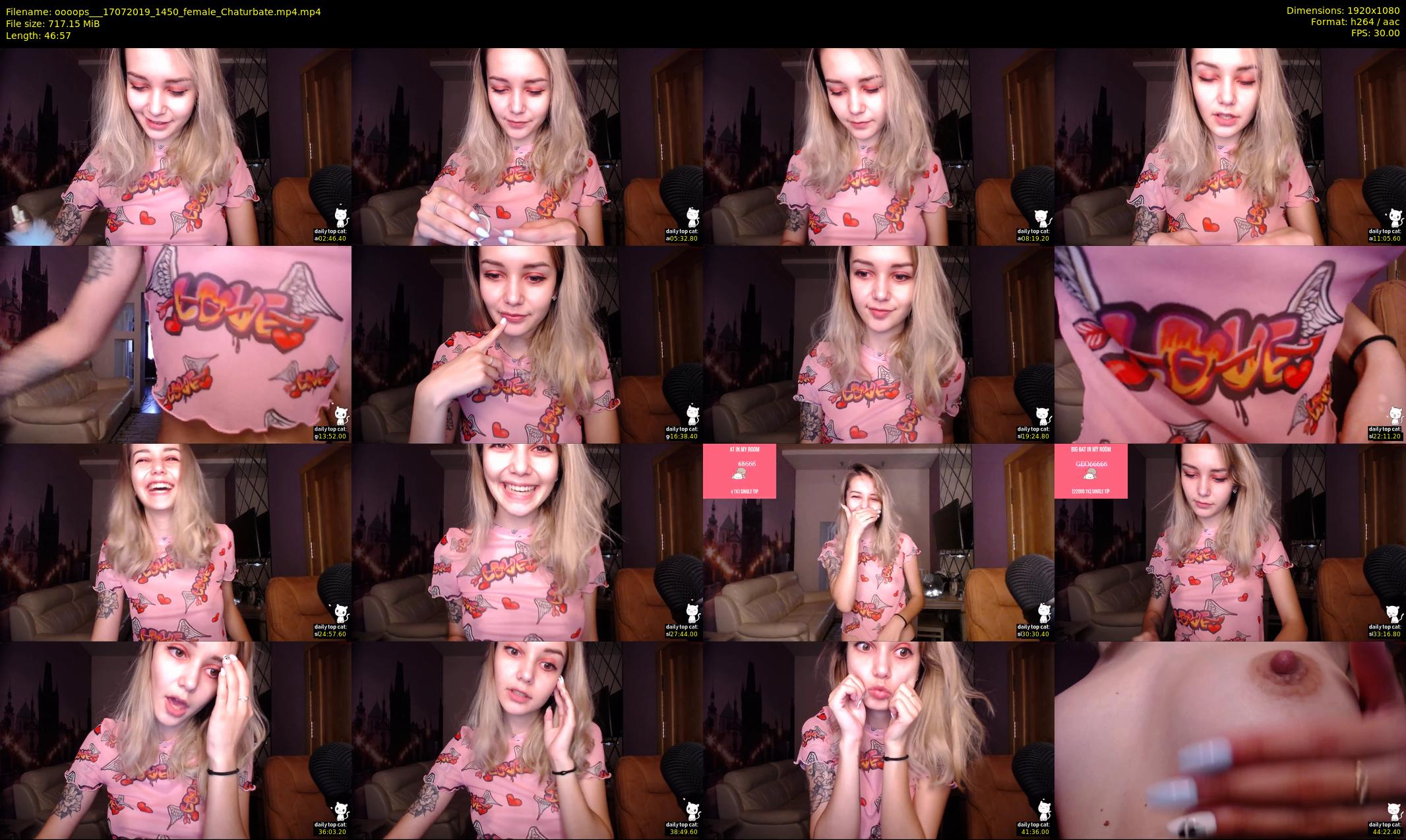 oooops__ — 47 minute Chaturbate female cam show recording, 1080p, Jul 17, 2019