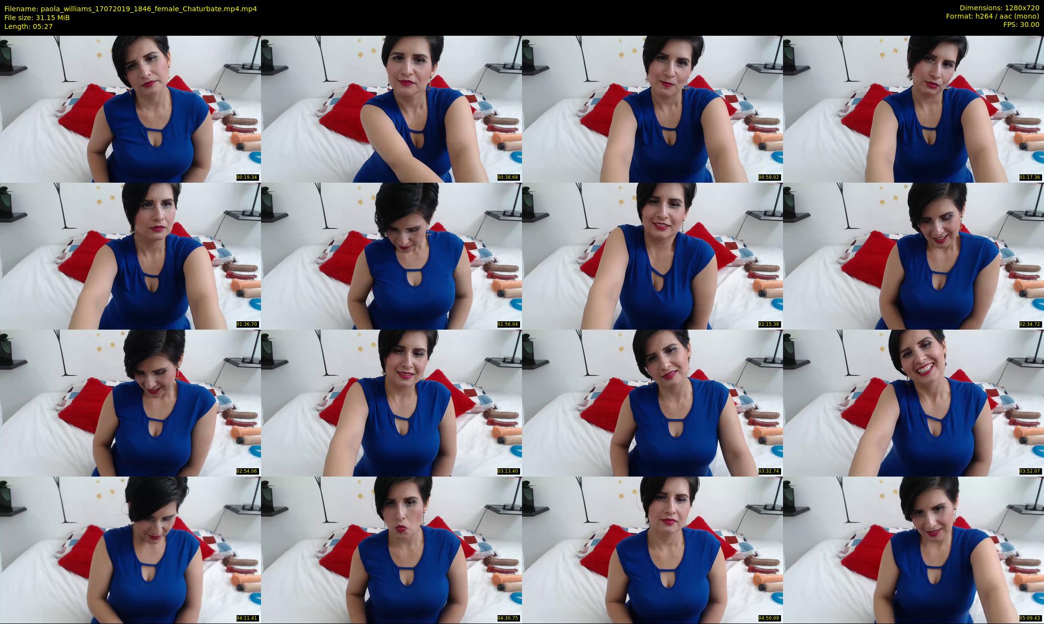 paola_williams — 6 minute Chaturbate female cam show recording, 720p, Jul 17, 2019