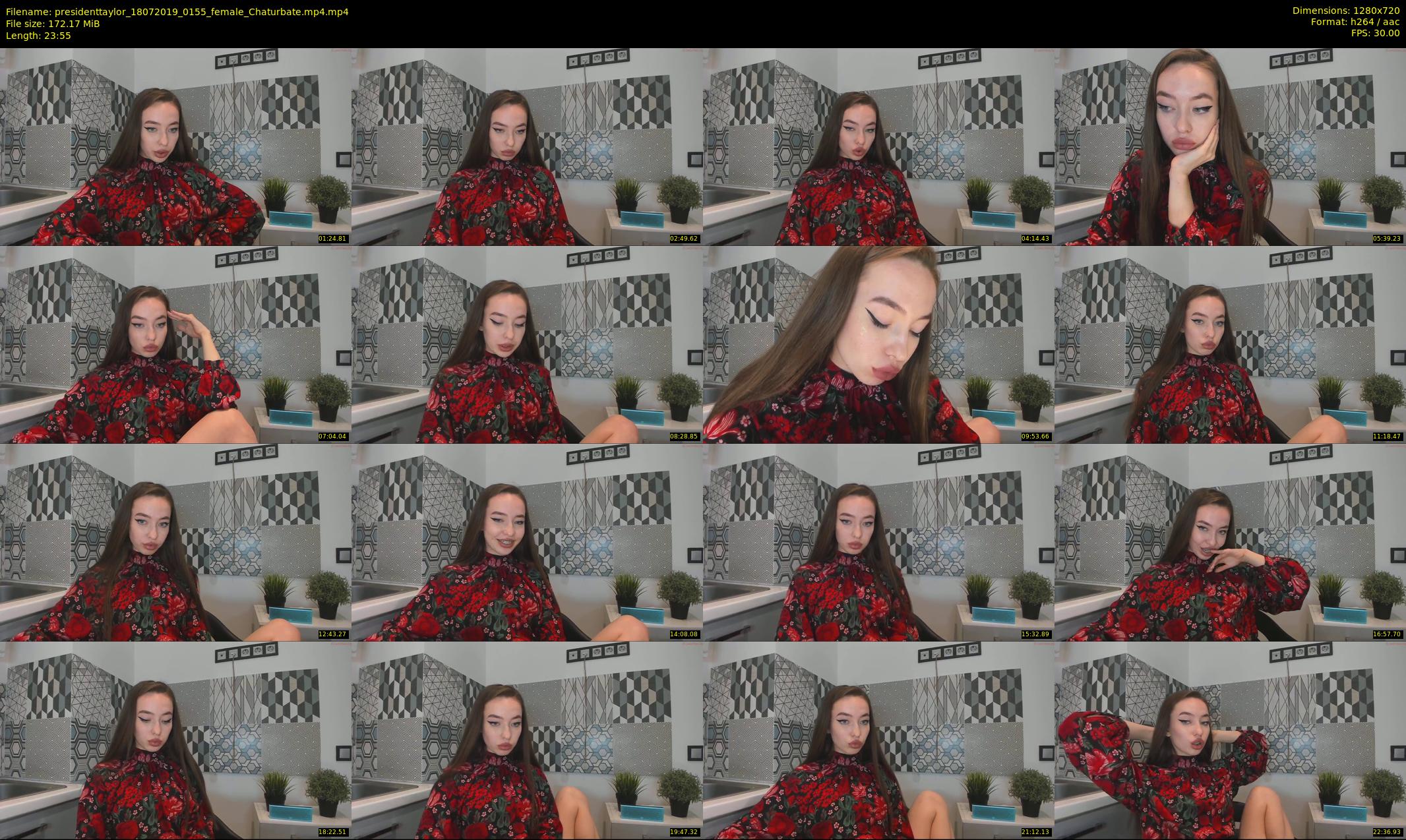 presidenttaylor — 24 minute Chaturbate female cam show recording, 720p, Jul 18, 2019