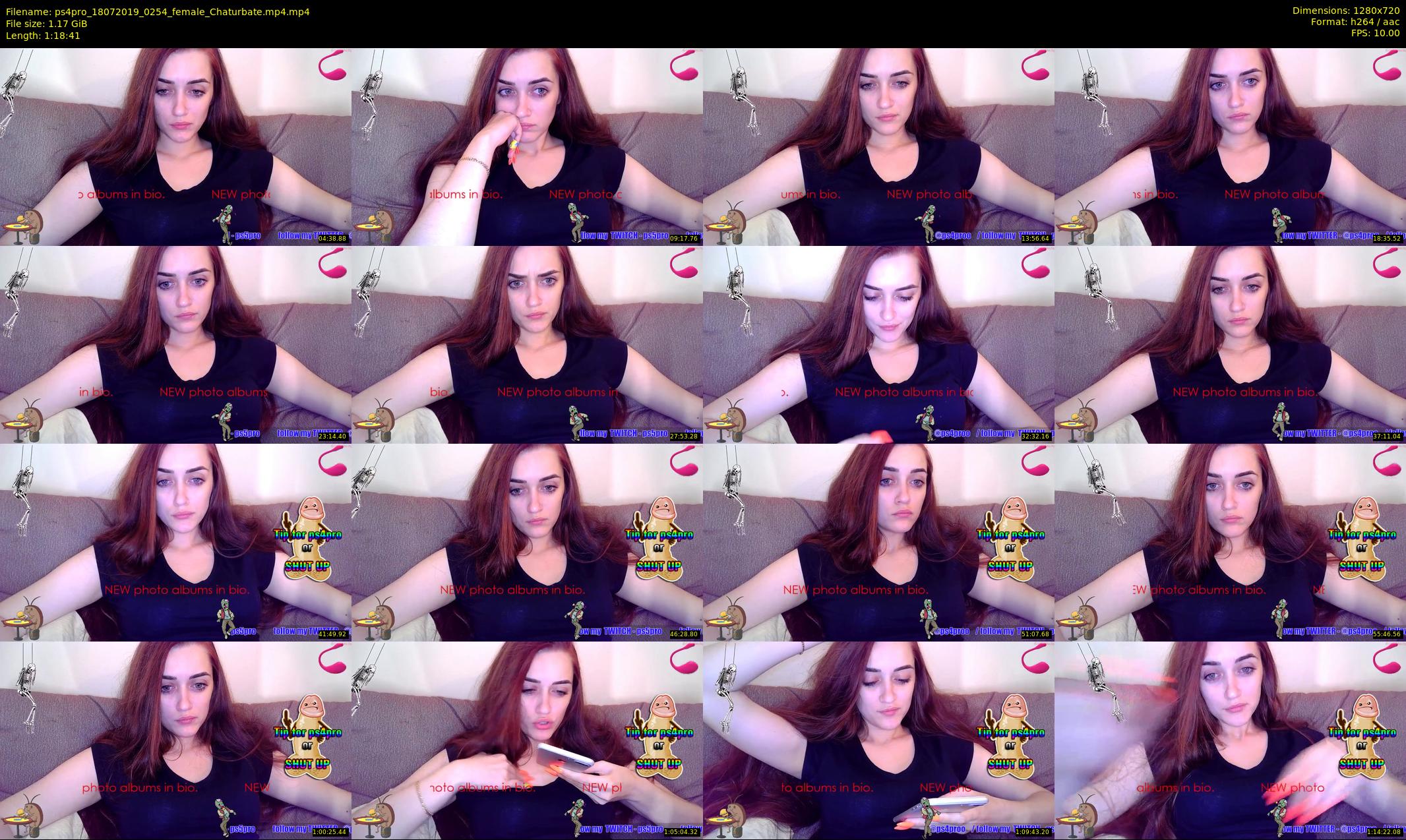 ps4pro — 79 minute Chaturbate female cam show recording, 720p, Jul 18, 2019