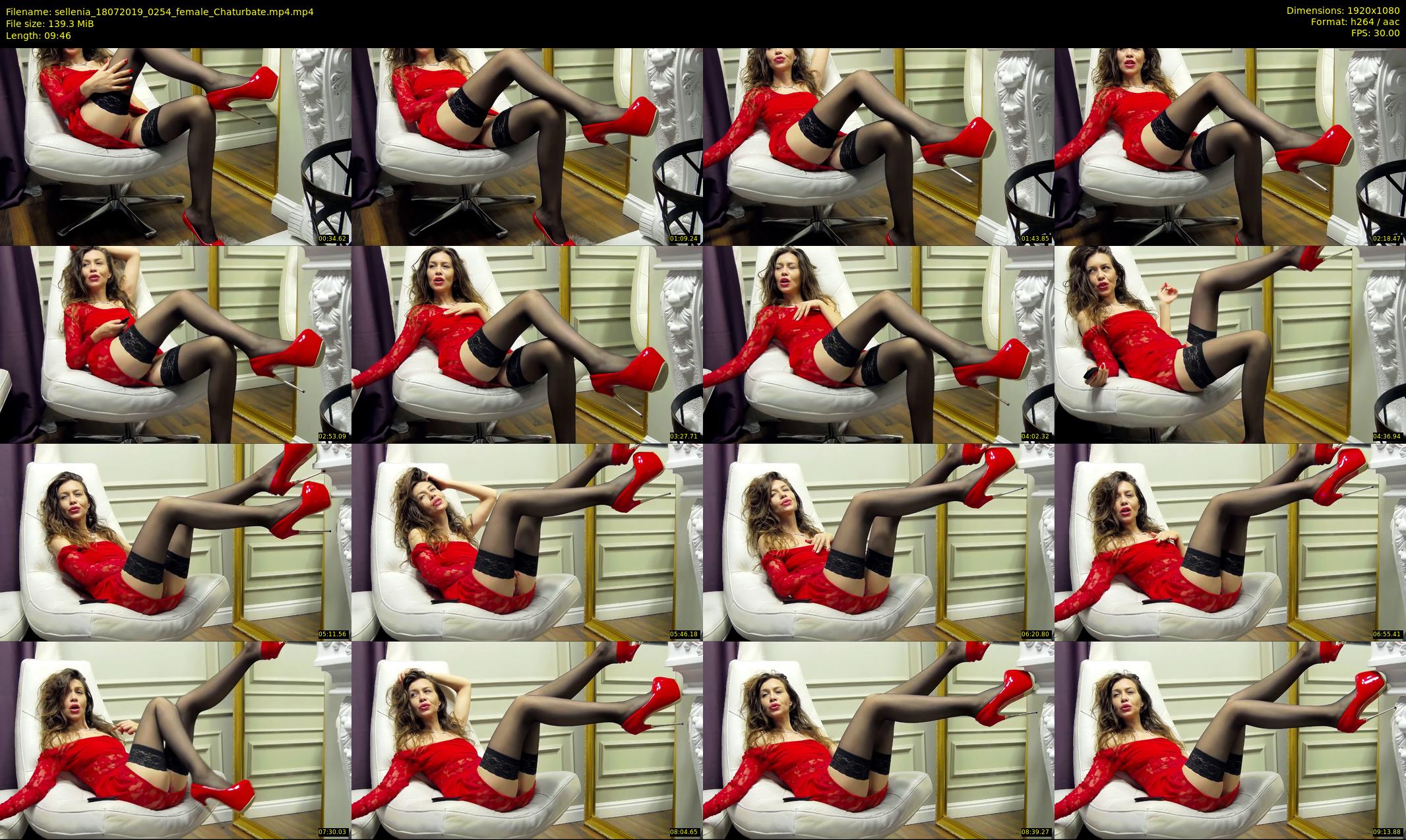 sellenia — 10 minute Chaturbate female cam show recording, 1080p, Jul 18, 2019