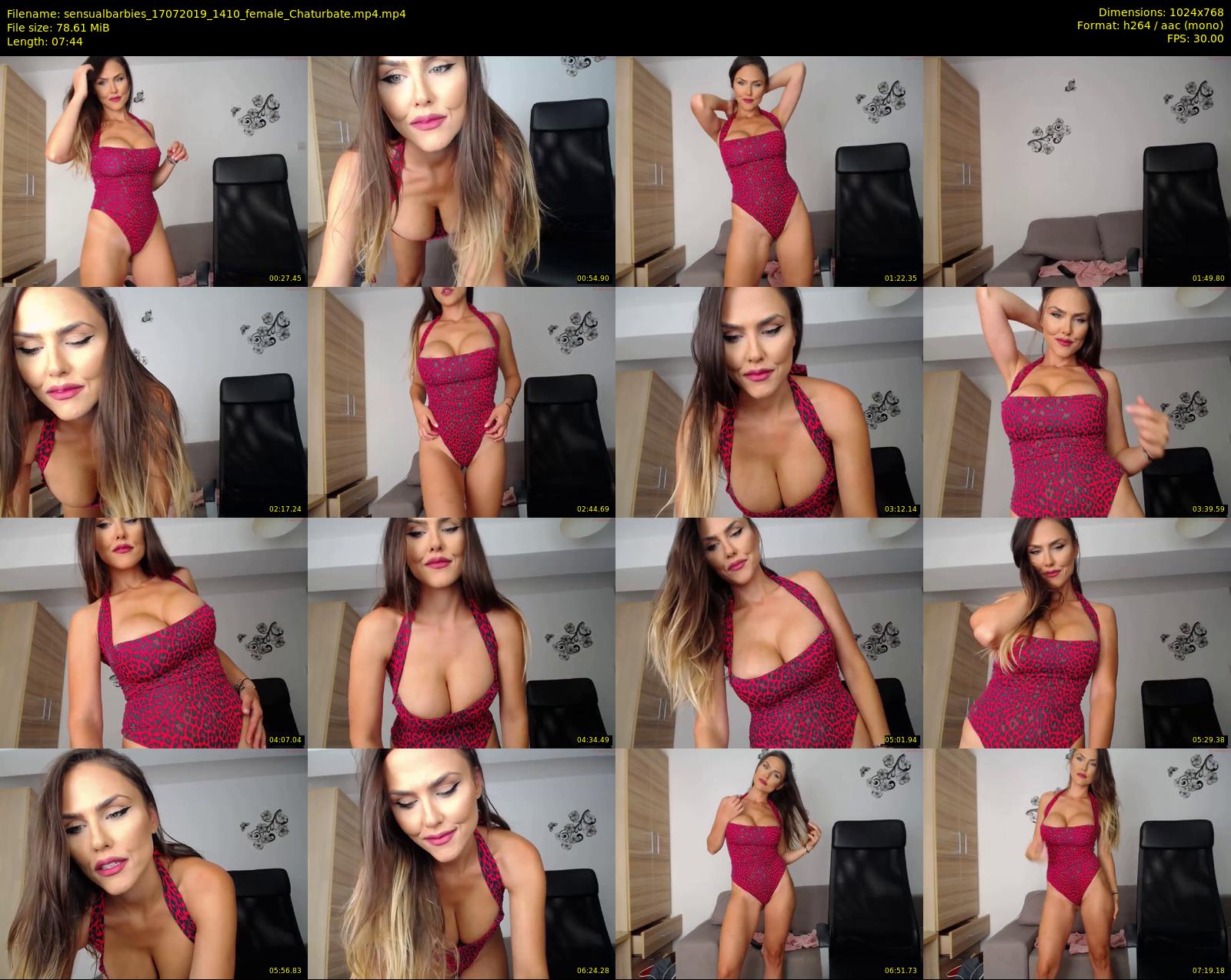 sensualbarbies — 8 minute Chaturbate female cam show recording, 720p, Jul 17, 2019