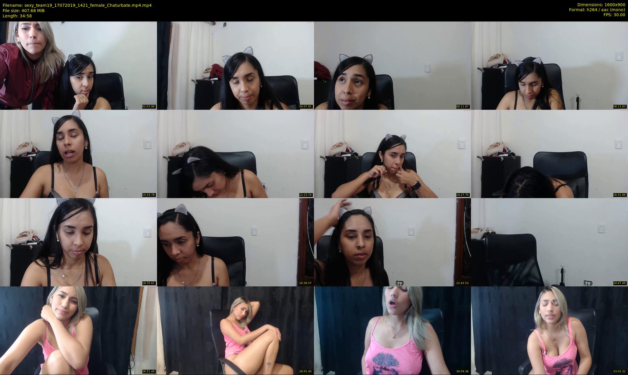 sexy_team19 — 35 minute Chaturbate female cam show recording, 720p, Jul 17, 2019