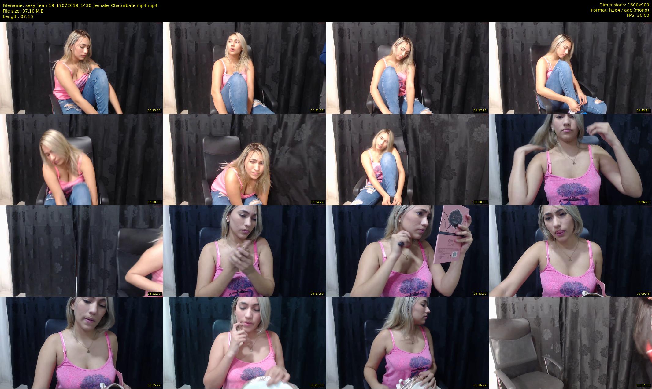 sexy_team19 — 8 minute Chaturbate female cam show recording, 720p, Jul 17, 2019
