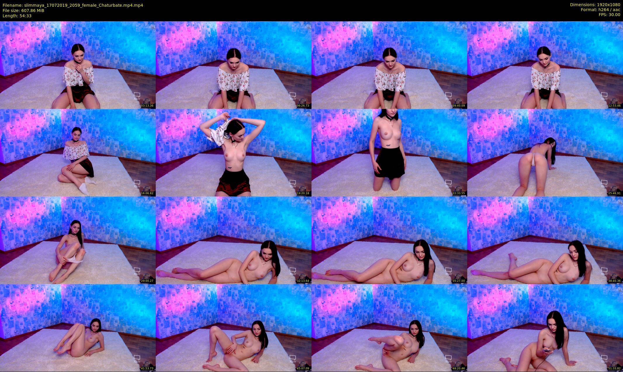 slimmaya — 55 minute Chaturbate female cam show recording, 1080p, Jul 17, 2019