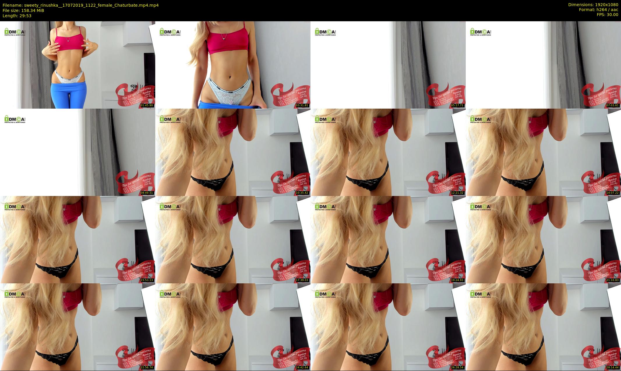 sweety_rinushka_ — 30 minute Chaturbate female cam show recording, 1080p, Jul 17, 2019