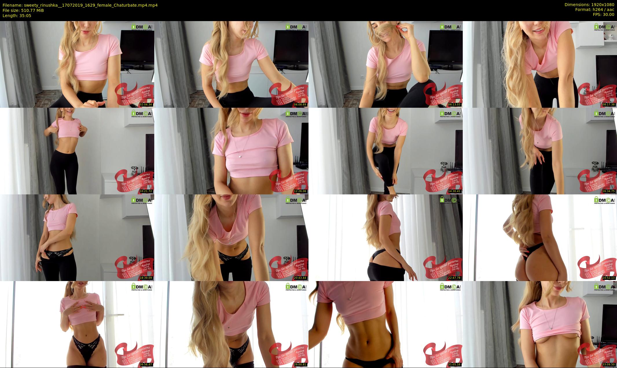 sweety_rinushka_ — 36 minute Chaturbate female cam show recording, 1080p, Jul 17, 2019