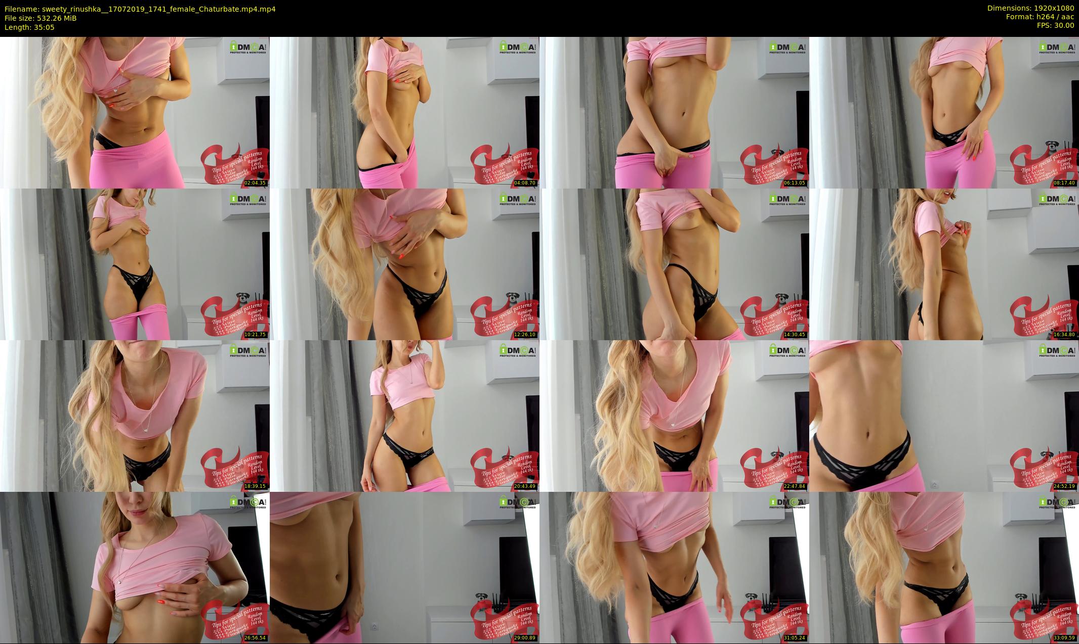 sweety_rinushka_ — 36 minute Chaturbate female cam show recording, 1080p, Jul 17, 2019