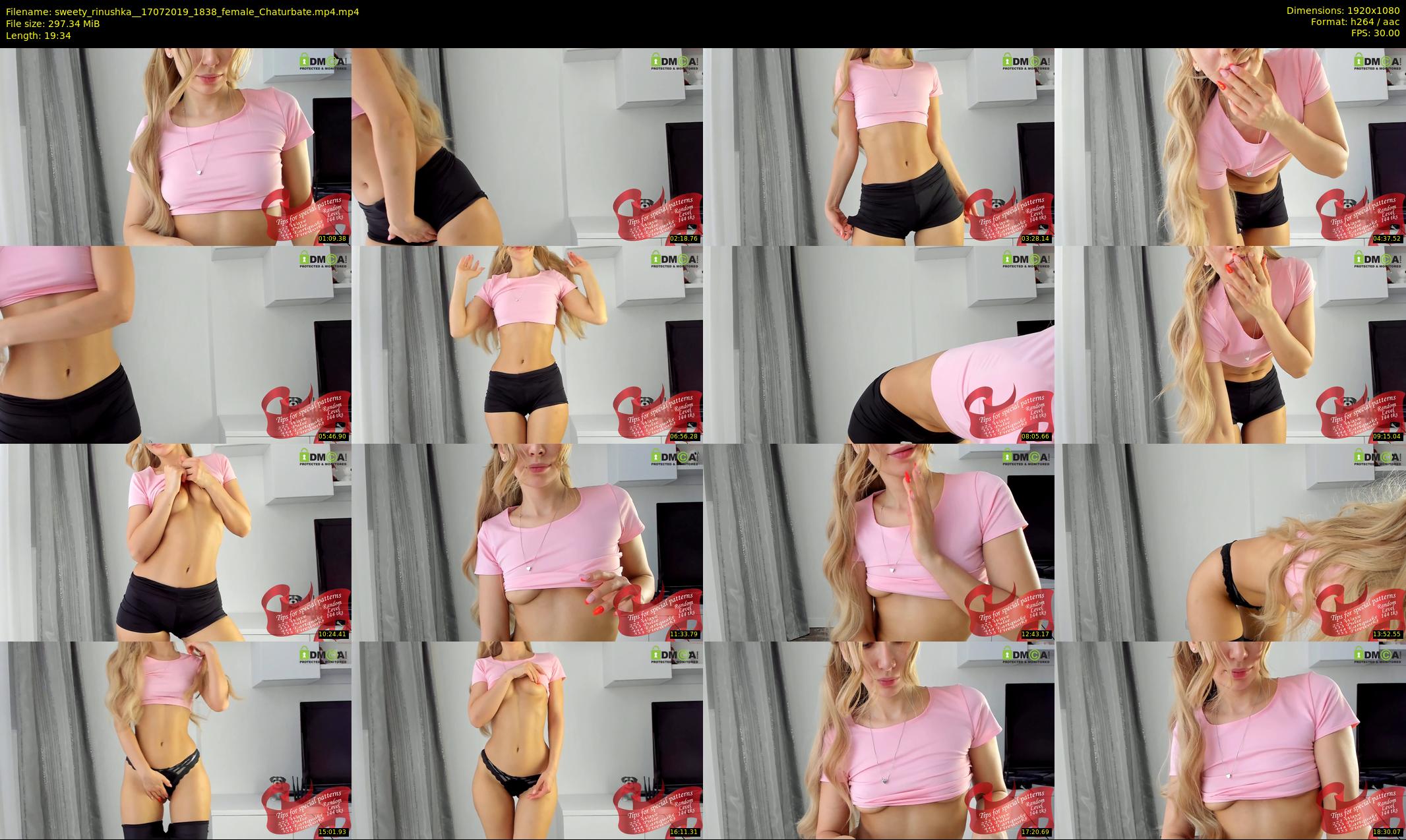 sweety_rinushka_ — 20 minute Chaturbate female cam show recording, 1080p, Jul 17, 2019