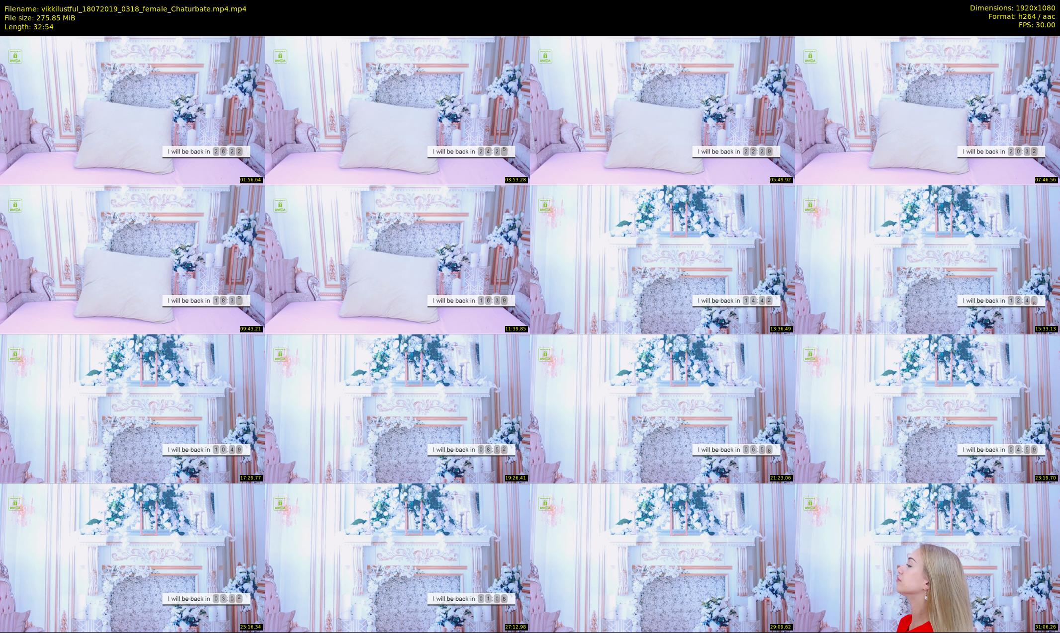 vikkilustful — 33 minute Chaturbate female cam show recording, 1080p, Jul 18, 2019