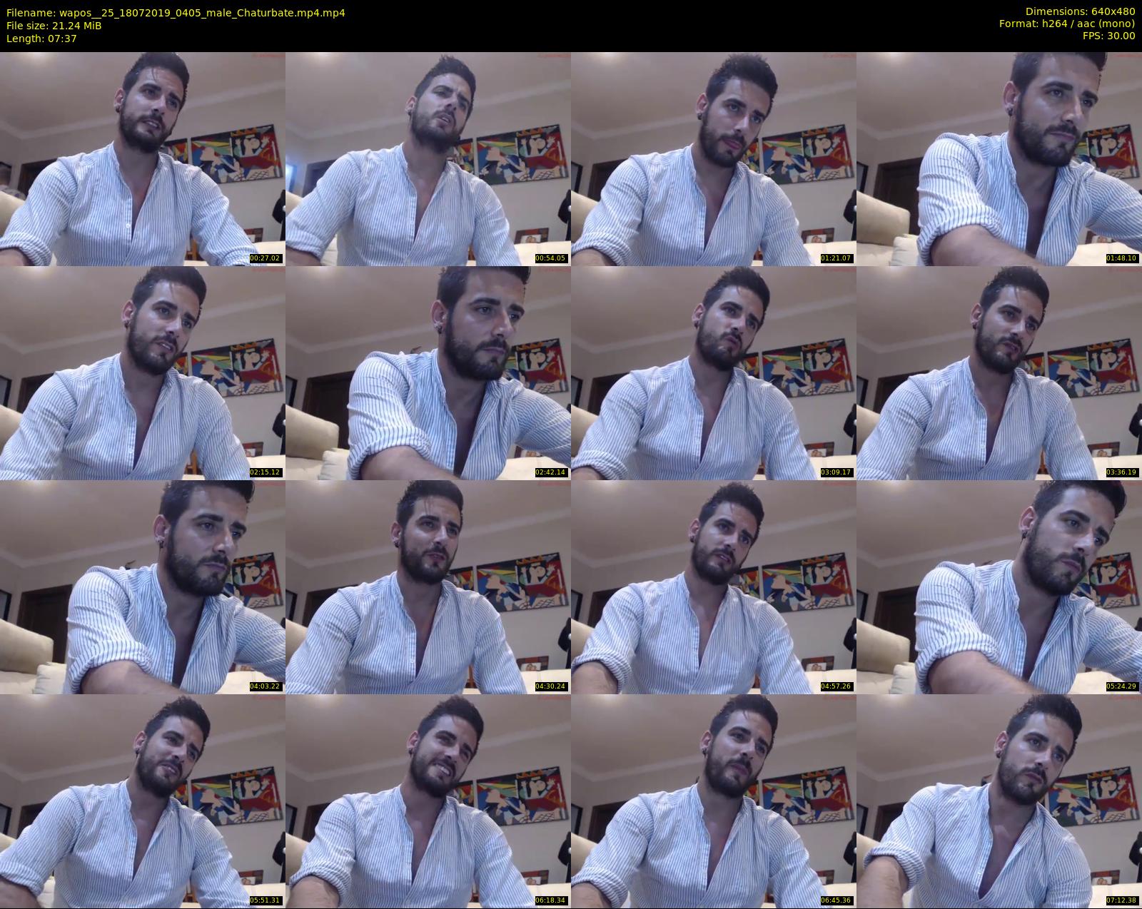 wapos__25 — 8 minute Chaturbate male cam show recording, 480p, Jul 18, 2019