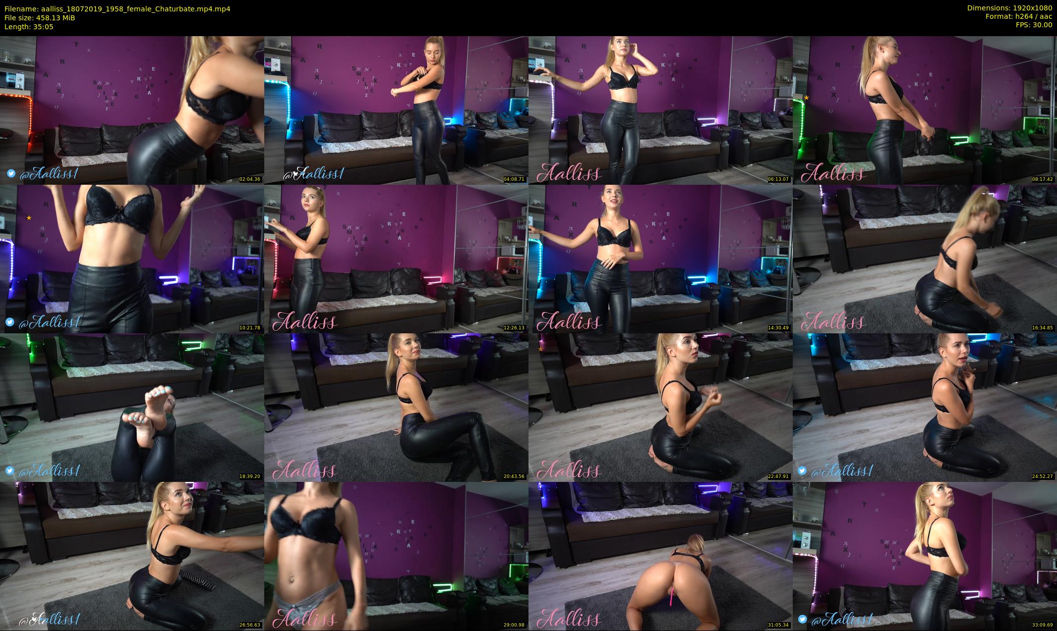 aalliss — 36 minute Chaturbate female cam show recording, 1080p, Jul 18, 2019