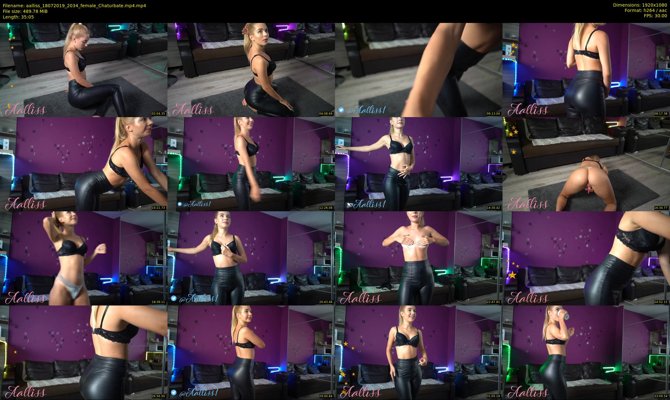 aalliss — 36 minute Chaturbate female cam show recording, 1080p, Jul 18, 2019