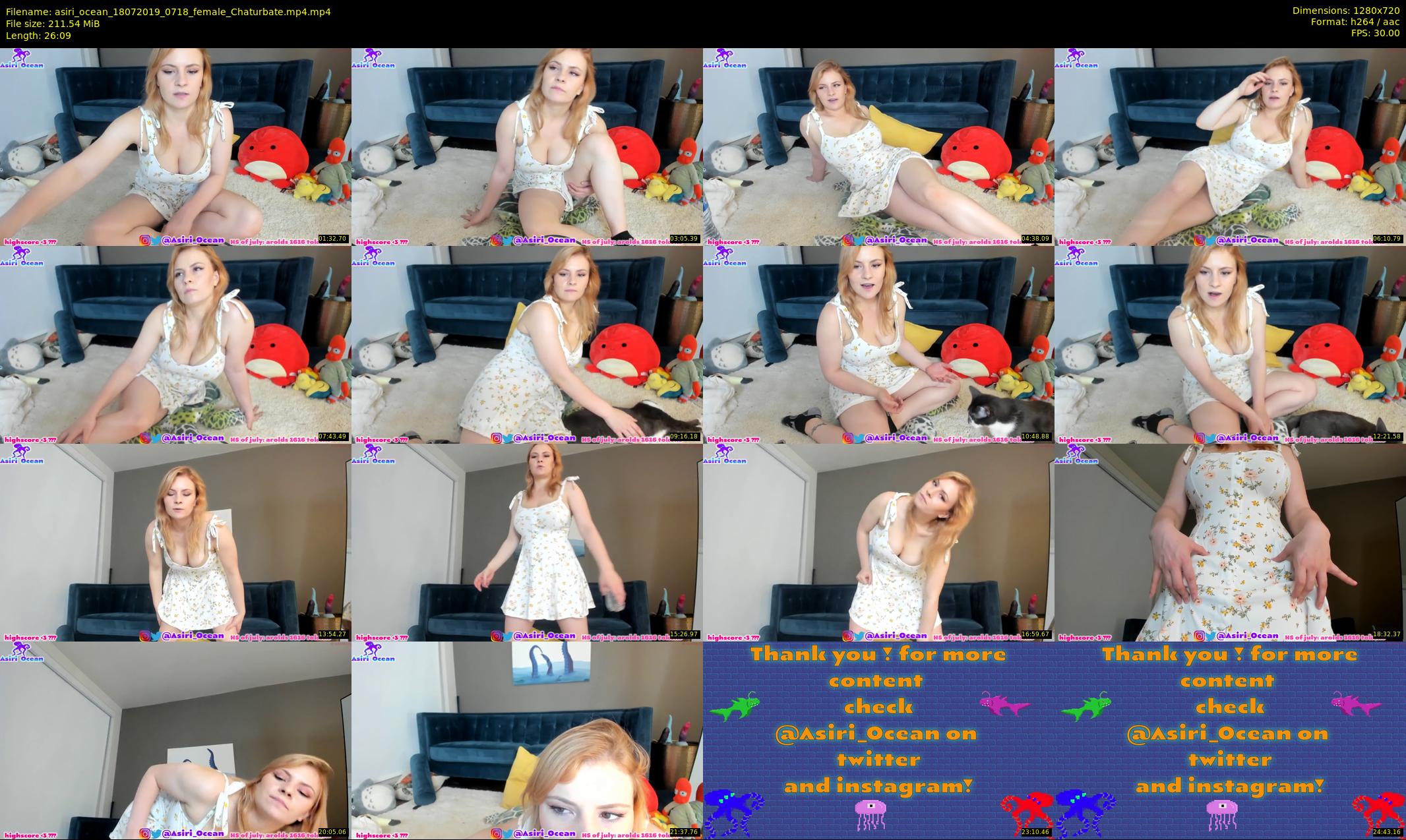 asiri_ocean — 27 minute Chaturbate female cam show recording, 720p, Jul 18, 2019