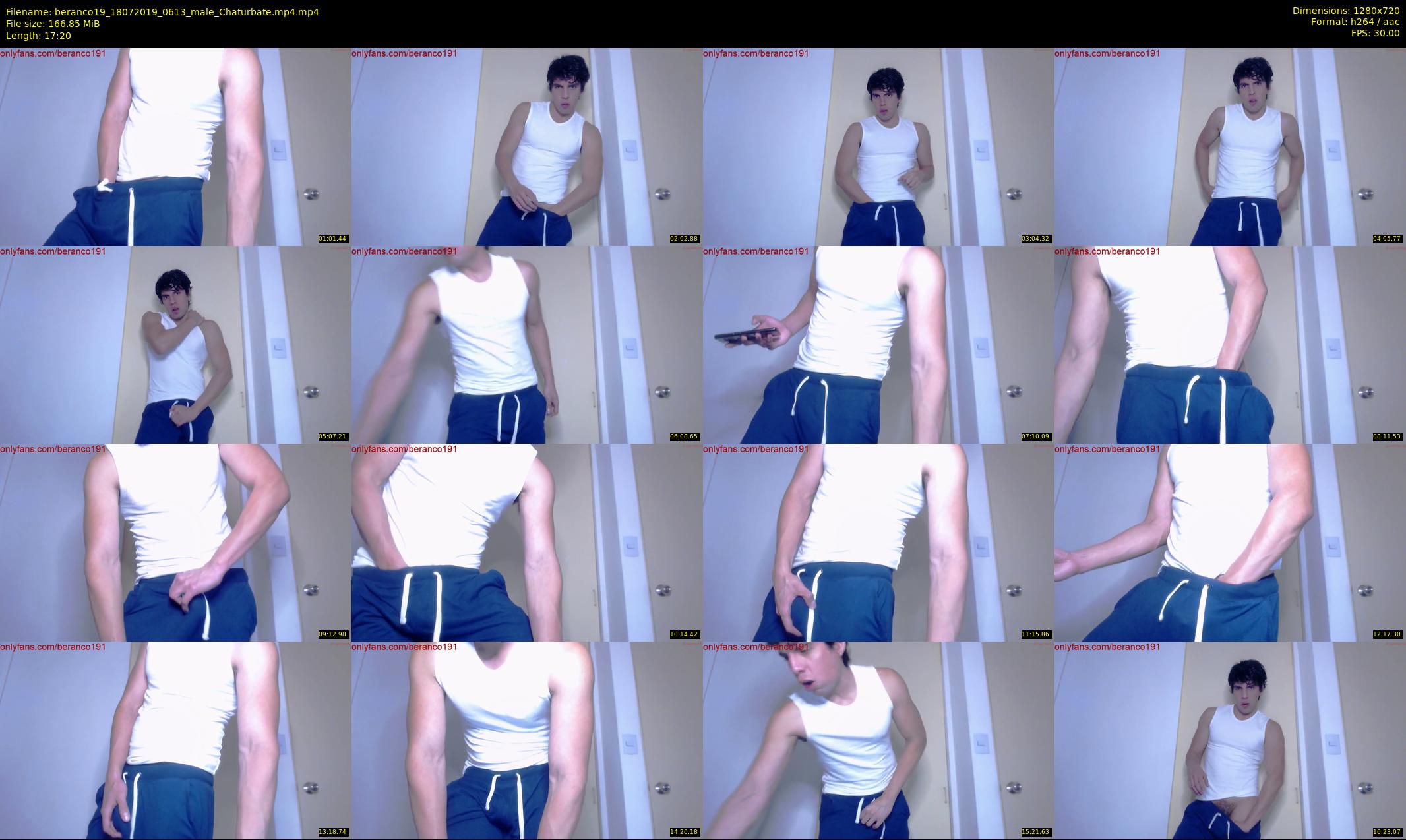 beranco19 — 18 minute Chaturbate male cam show recording, 720p, Jul 18, 2019