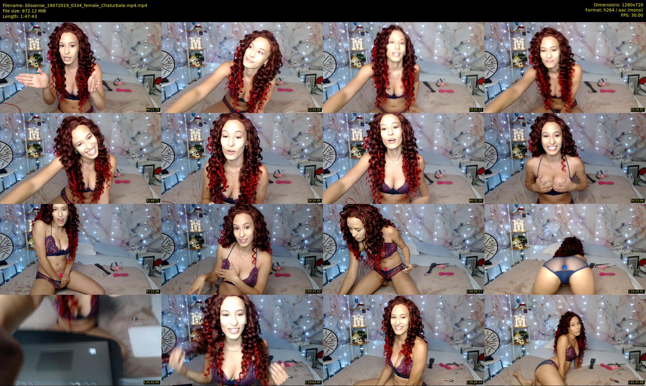 blissense — 108 minute Chaturbate female cam show recording, 720p, Jul 19, 2019