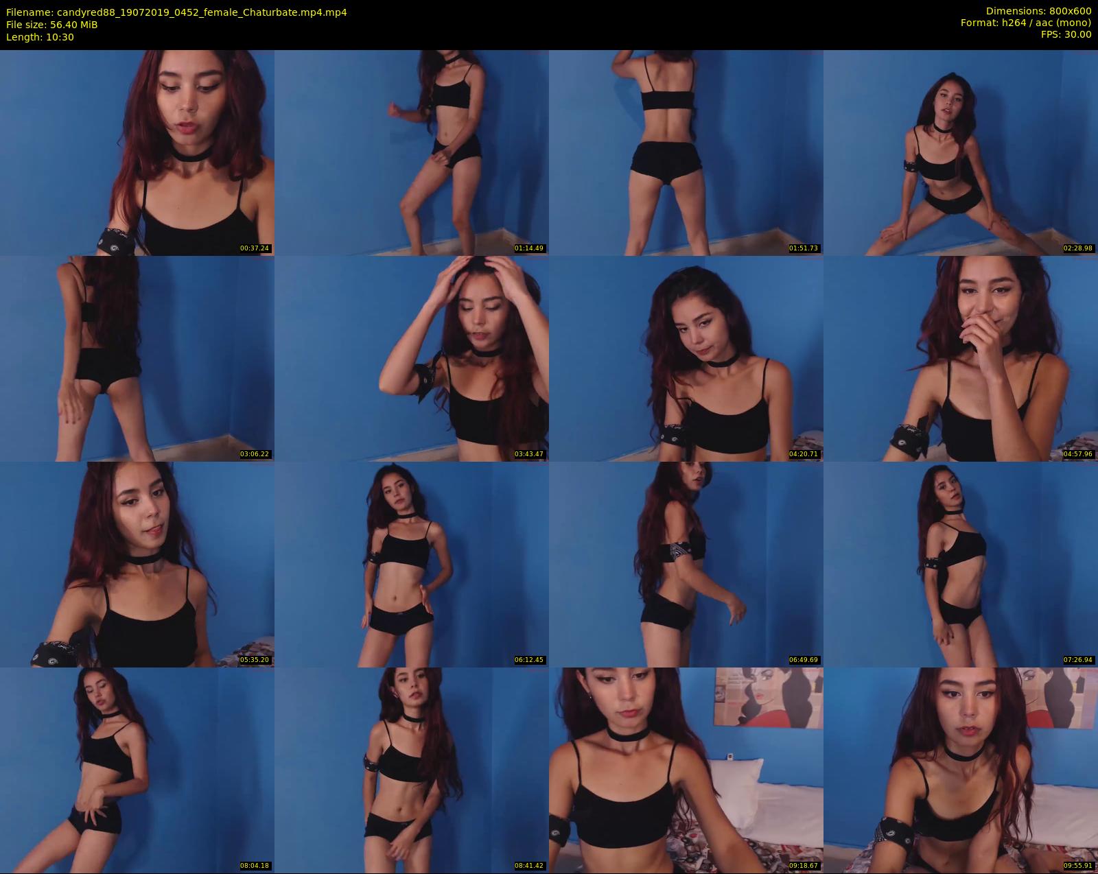candyred88 — 11 minute Chaturbate female cam show recording, 480p, Jul 19, 2019