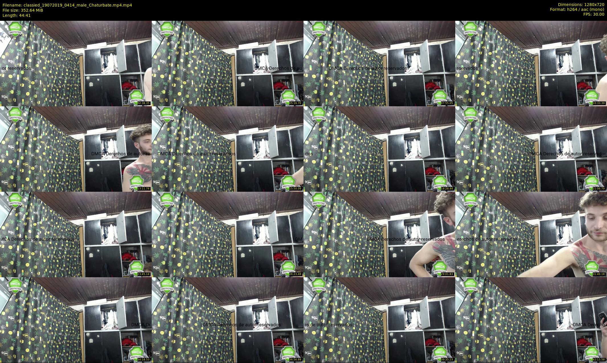classied — 45 minute Chaturbate male cam show recording, 720p, Jul 19, 2019