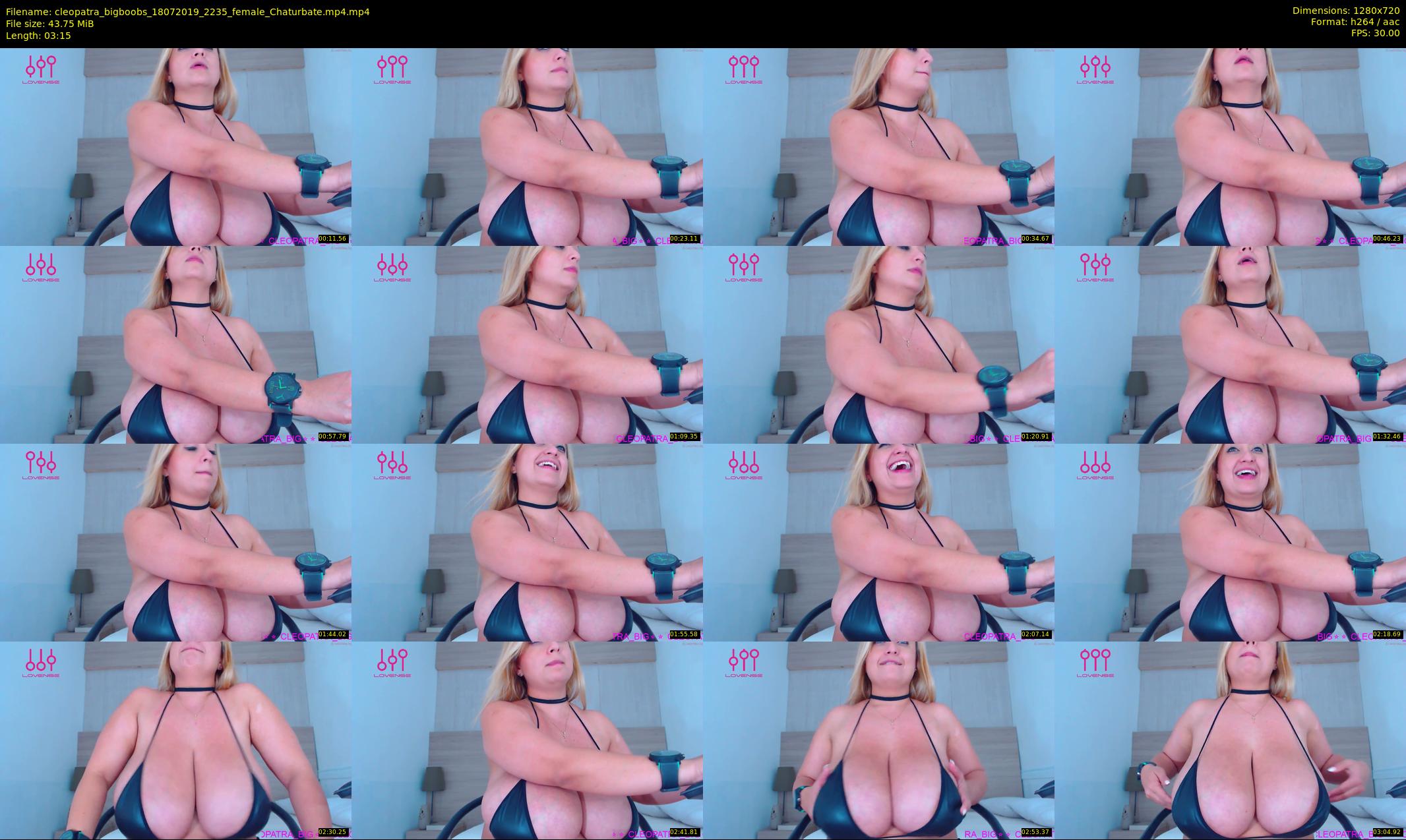 cleopatra_bigboobs — 4 minute Chaturbate female cam show recording, 720p, Jul 18, 2019