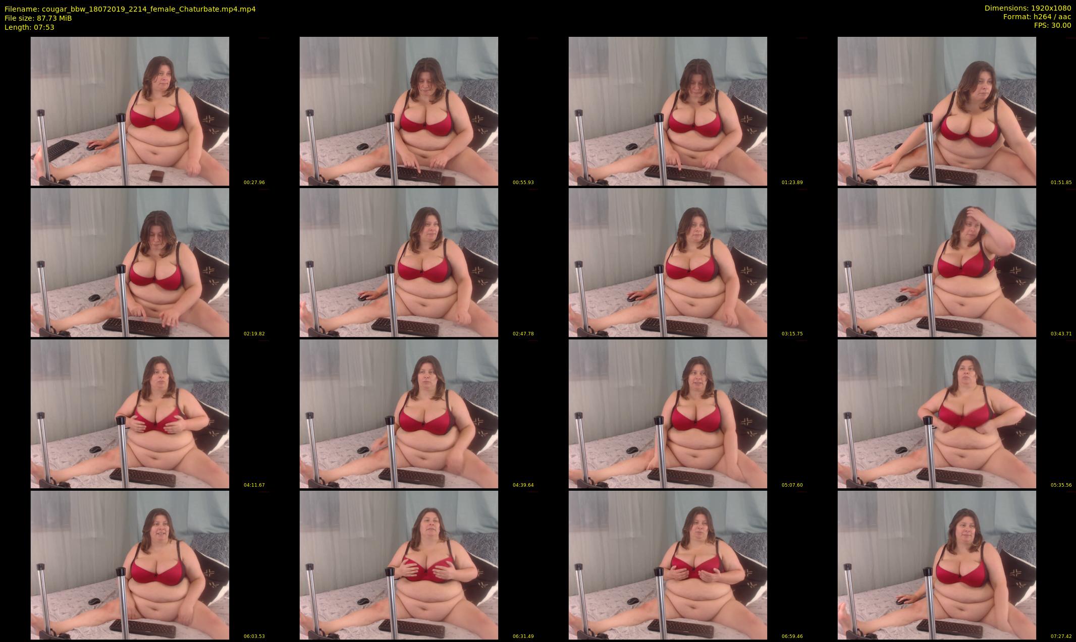 cougar_bbw — 8 minute Chaturbate female cam show recording, 1080p, Jul 18, 2019