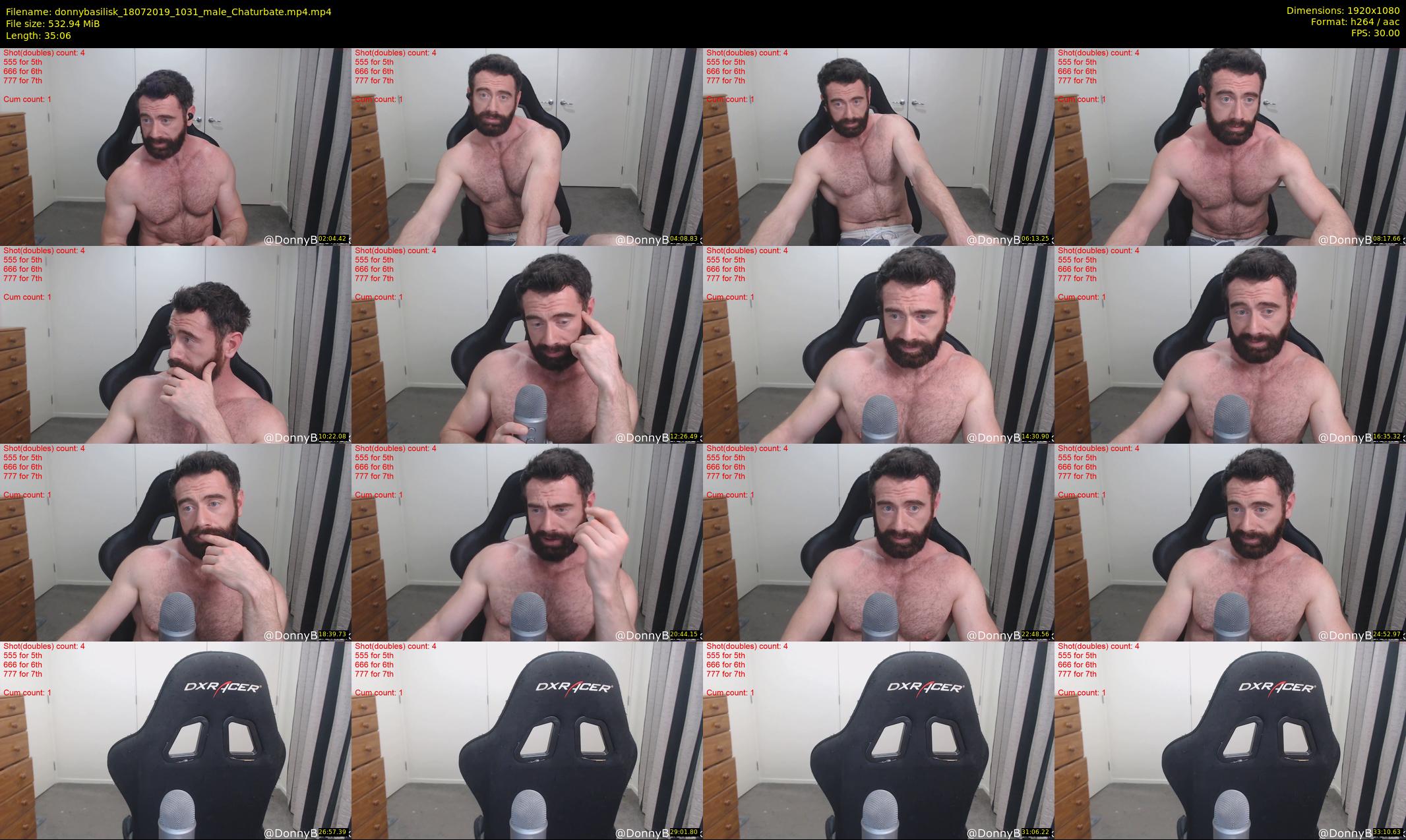 donnybasilisk — 36 minute Chaturbate male cam show recording, 1080p, Jul 18, 2019