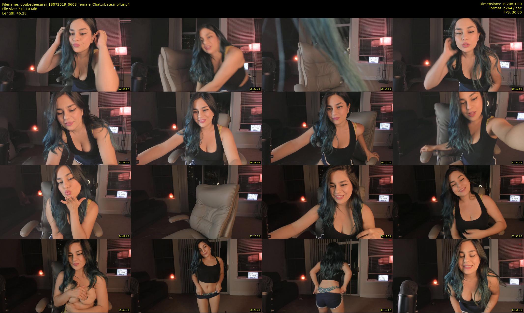 doubedeesarai — 47 minute Chaturbate female cam show recording, 1080p, Jul 18, 2019