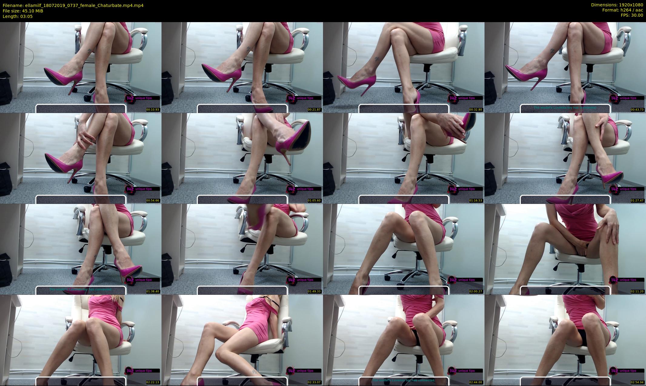 ellamilf — 4 minute Chaturbate female cam show recording, 1080p, Jul 18, 2019