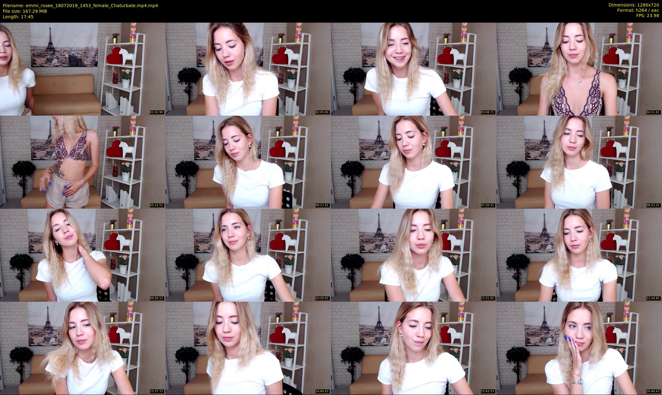 emmi_rosee — 18 minute Chaturbate female cam show recording, 720p, Jul 18, 2019
