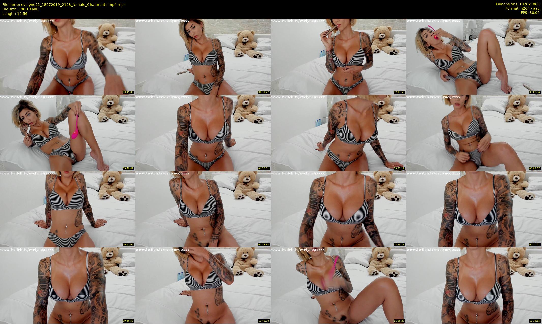 evelyne92 — 13 minute Chaturbate female cam show recording, 1080p, Jul 18, 2019