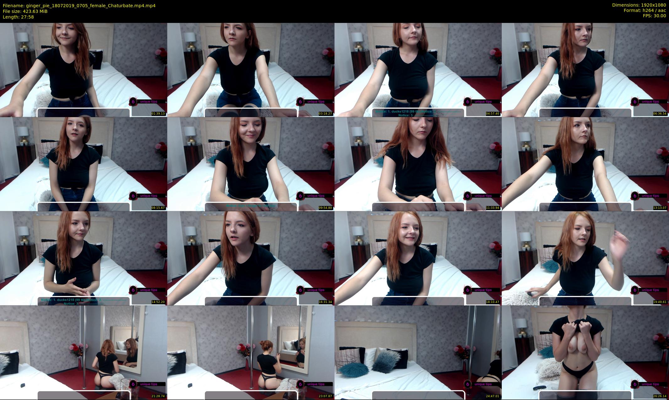 ginger_pie — 28 minute Chaturbate female cam show recording, 1080p, Jul 18, 2019