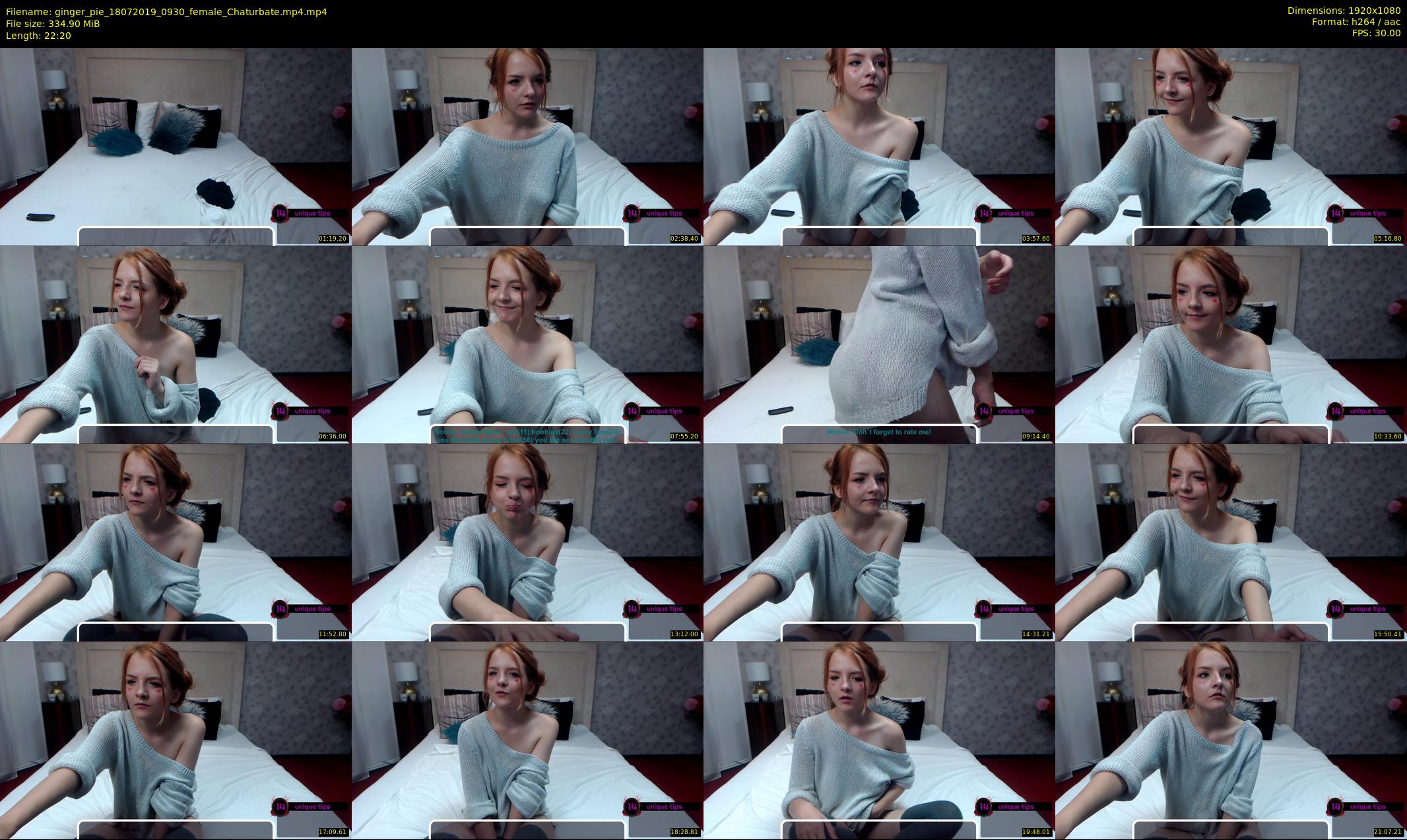 ginger_pie — 23 minute Chaturbate female cam show recording, 1080p, Jul 18, 2019